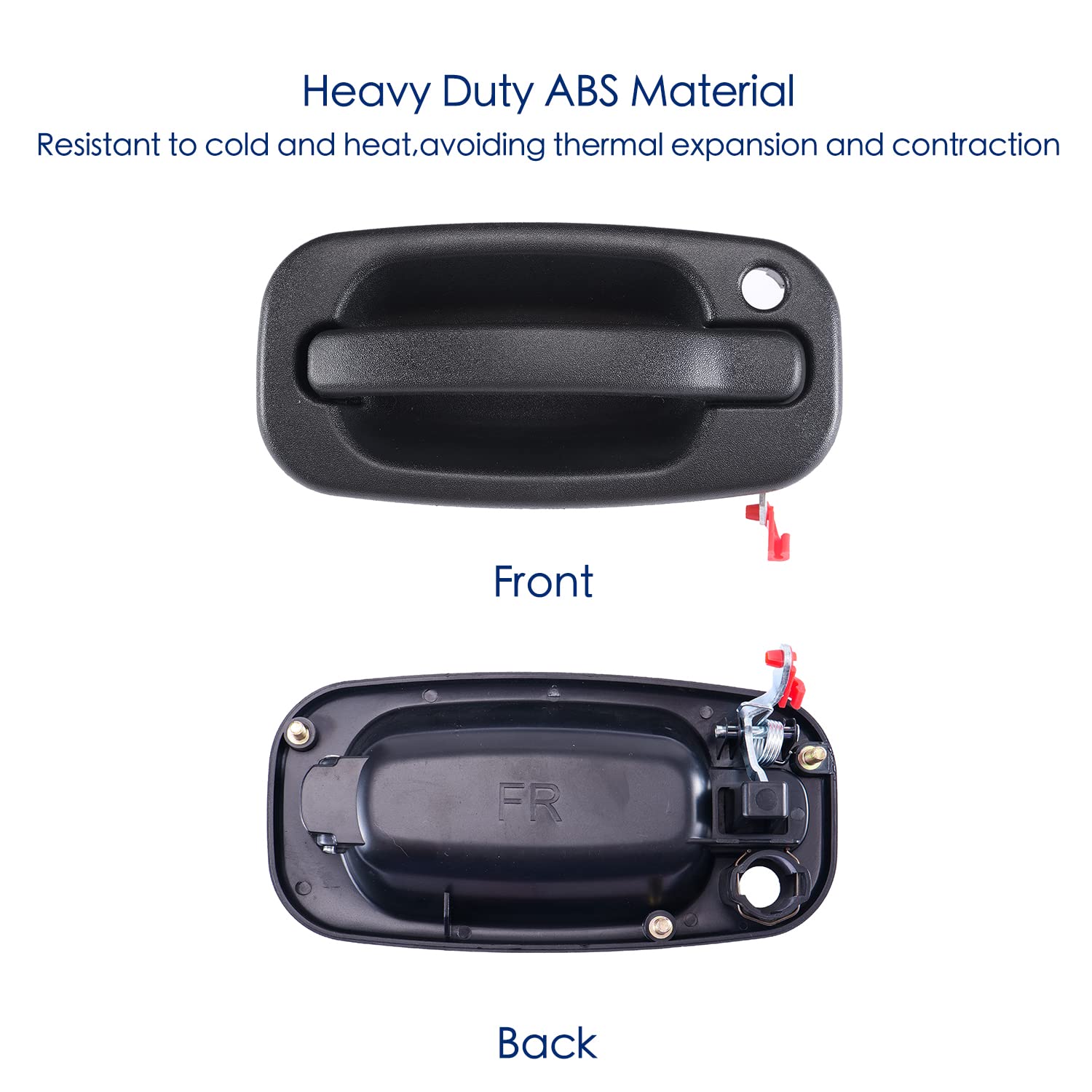Front Left Drive & Right Passenger Door Handle With Key Hole For 1999-2007 Chevy Silverado Suburban Tahoe Avalanche Gmc Sierra Y