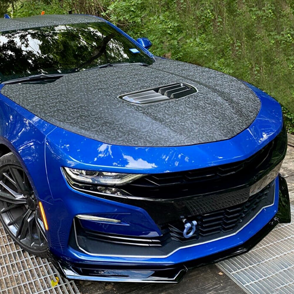 MUTUSAISI Front Bumper Lip Splitter Spoiler Compatible with 2016-2024 Chevy Camaro SS/ 2019-2024 LT LS RS, Air Chin Body Kit Acc