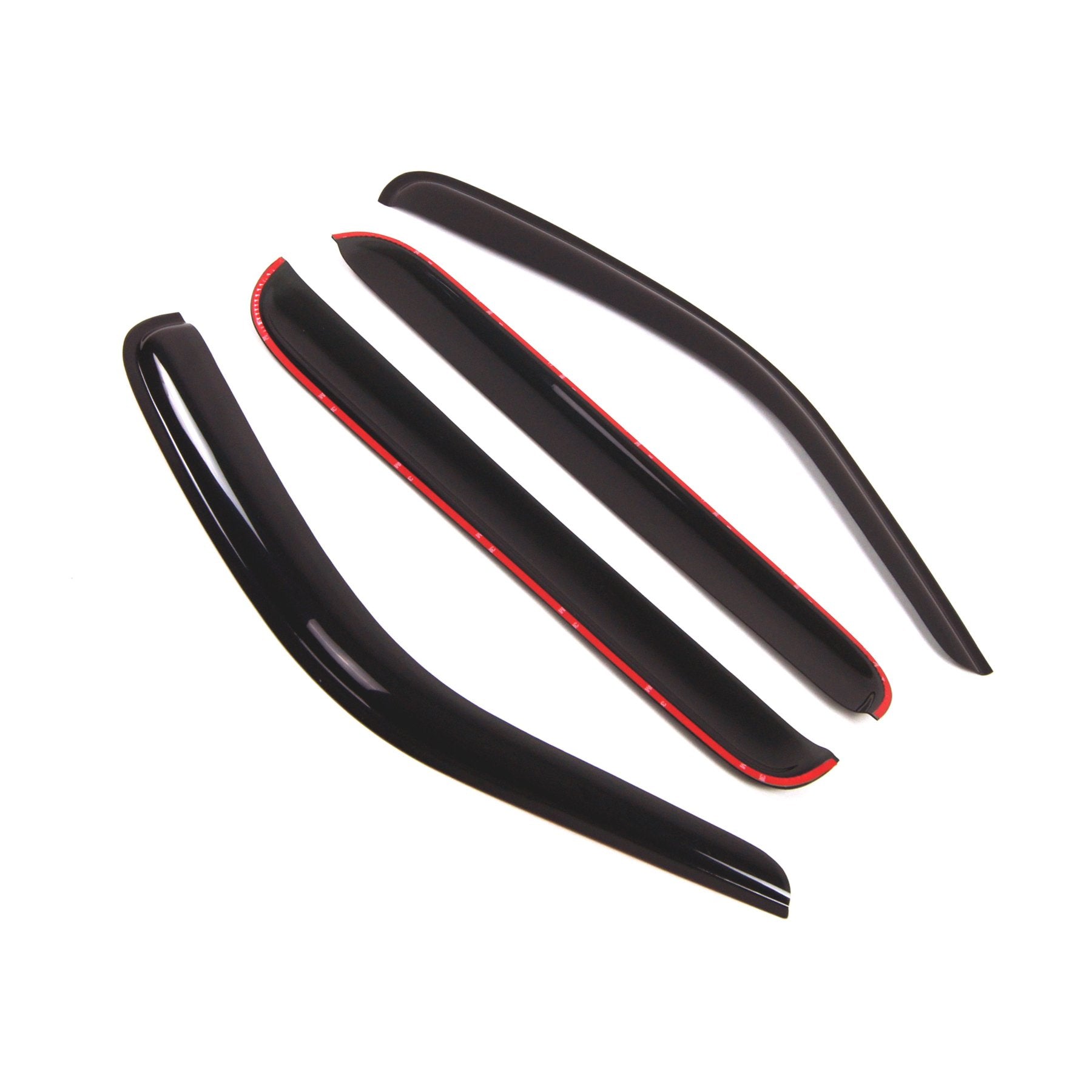 Tuningpros Outside Mount Window Vent Visors Rain Guards Compatible With Jeep Liberty 2008-2012 | Side Window Wind Deflectors Rai