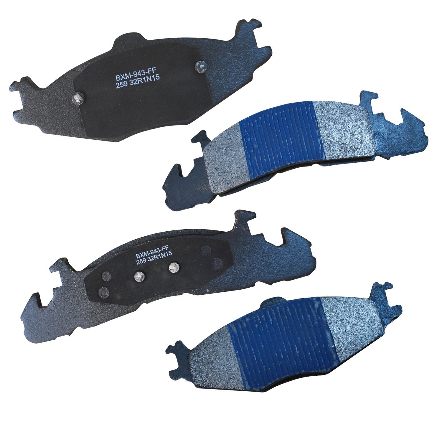 Bendix Premium Sbm259 Semi-Metallic Front Brake Pads For Select Models Chrysler Town & Country, Dodge Caravan, Grand Mini Ram, P