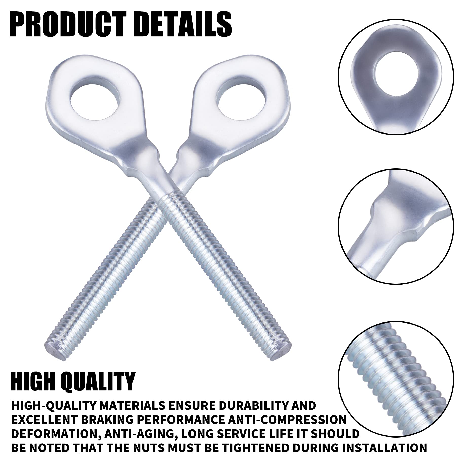 CNCMOTOK 0.4'' Chain Axle Adjuster, 2Pcs 13mm Aperture Dirt Bike Chain Accessories Compatible with TAOTAO 50cc 70cc 90cc 110cc 1