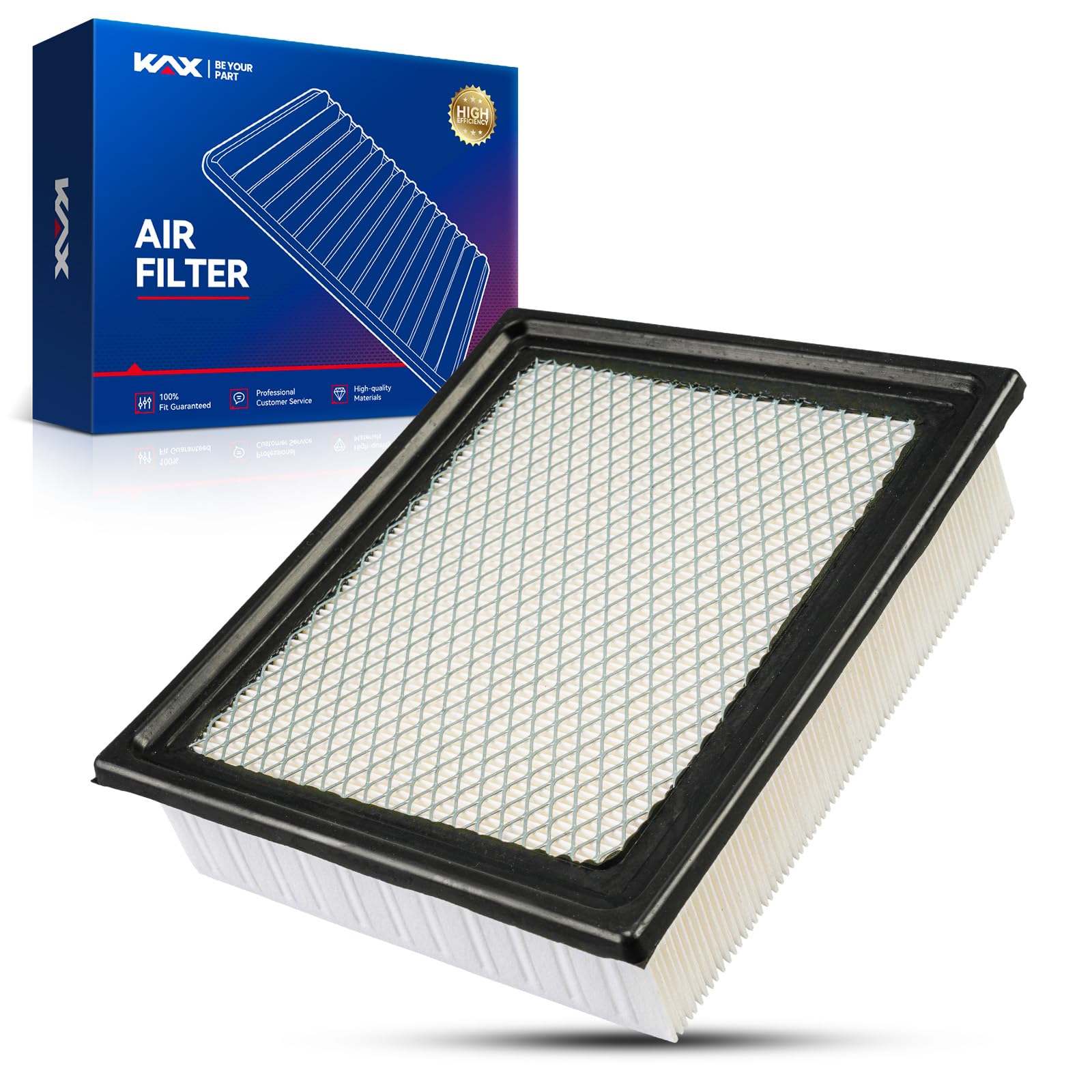 KAX Engine Air Filter, CA9563 Replacement for Ford Ranger 2005-2008, Explorer Sport Trac 2002-2005, Mazda B2300 2005-2009, B3000