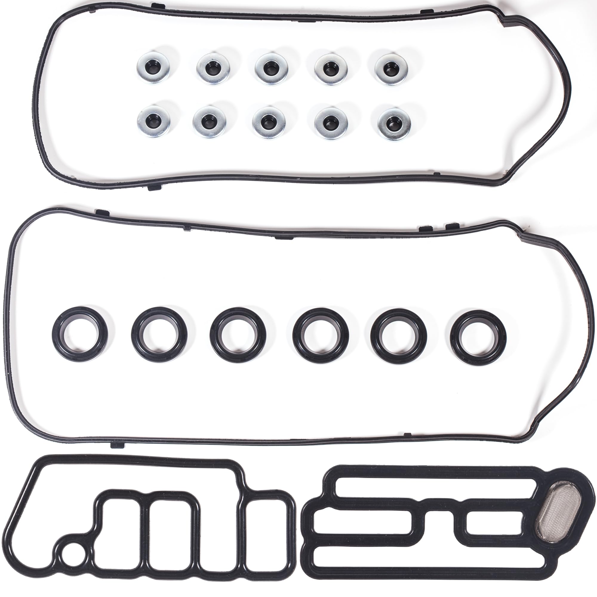 Vs50773R For Honda Accord Odyssey Pilot Valve Cover Gasket Seal 3.5L&15815-R70-A01 Vtec Solenoid Spool Valve Gasket,Crosstour Ri