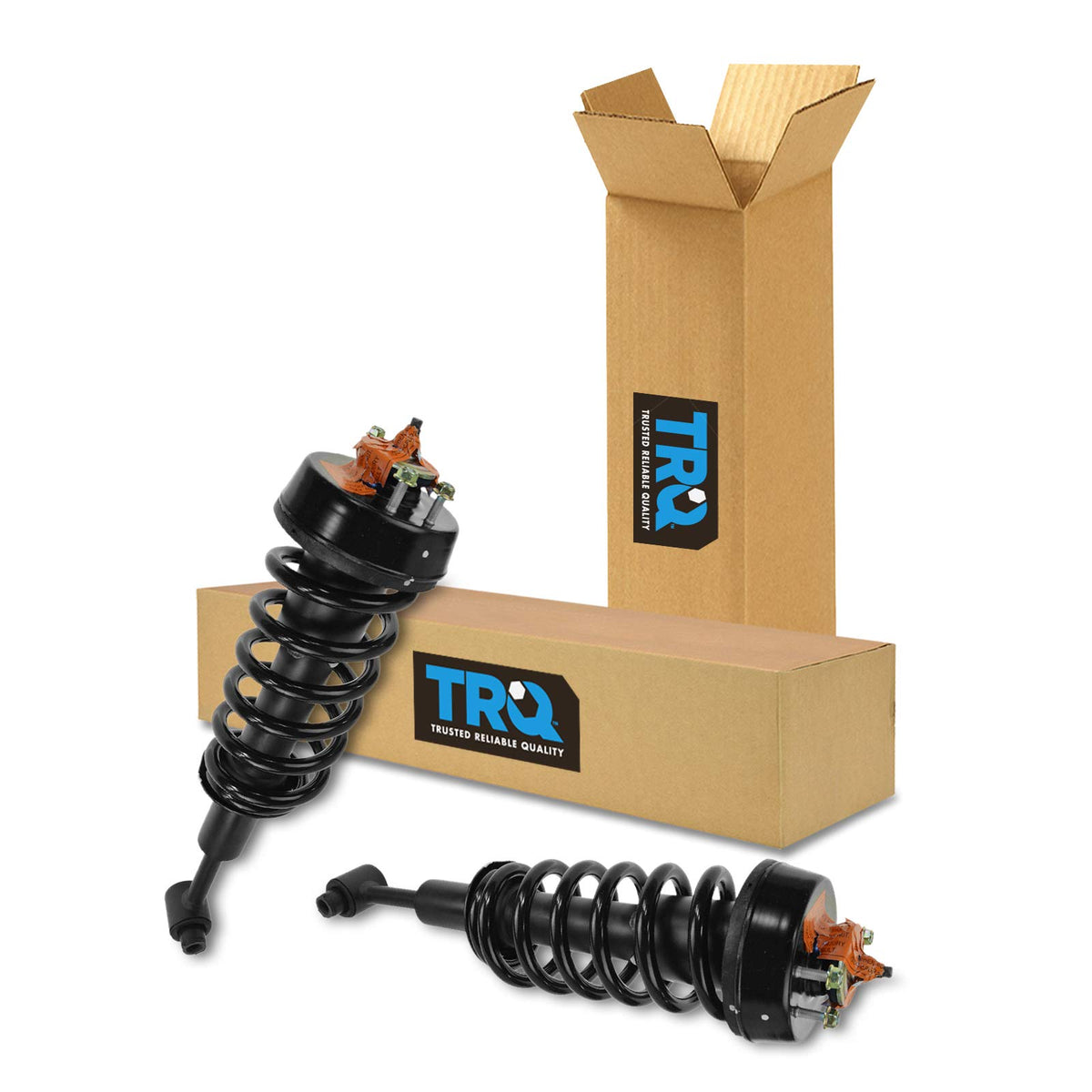 Trq Front Strut & Coil Spring Assembly Set Driver & Passenger Sides Compatible With 04-05 Ford Explorer Mercury Mountaineer