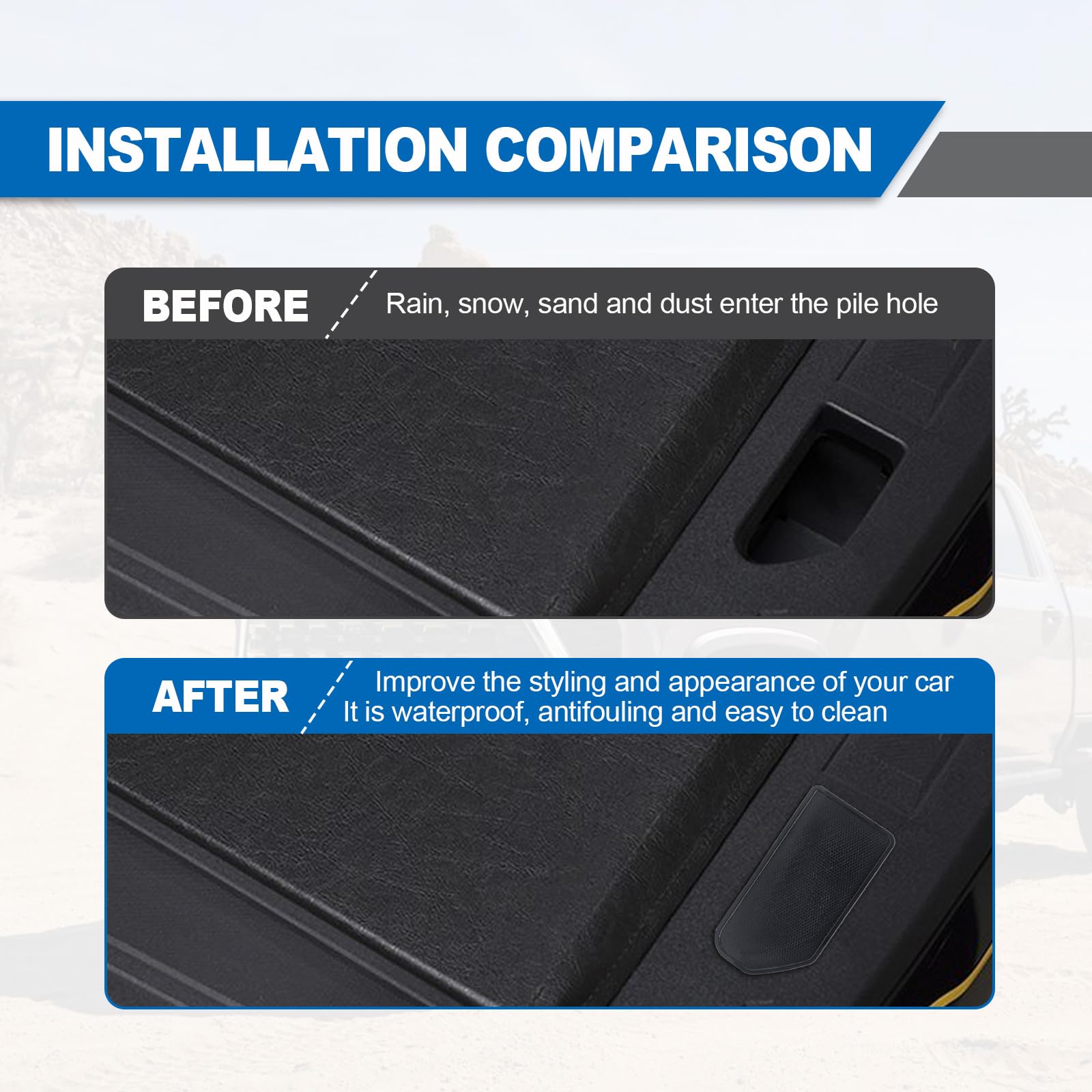 Bed Rail Stake Pocket Covers - Compatible With 2014-2018 Gmc Sierra 1500/Chevy Silverado 1500 & 2015-2019 Silverado/Sierra 2500/