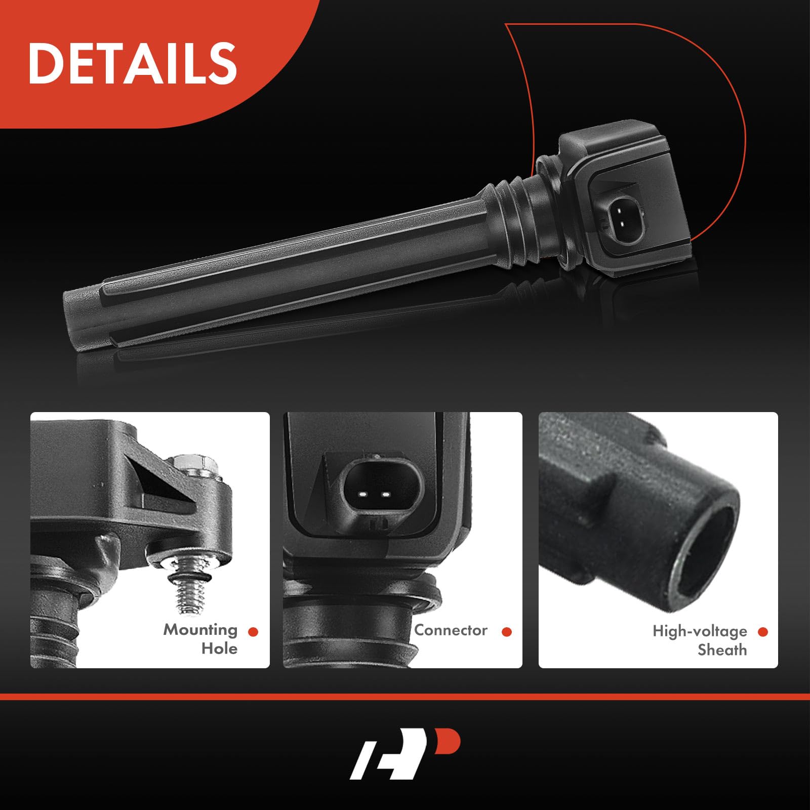 A-Premium 6Pcs Ignition Coil Packs Compatible With Chrysler, Dodge, Jeep & Ram Vehicles - V6 3.2L, 3.6L - 300 2011-2022, Durango