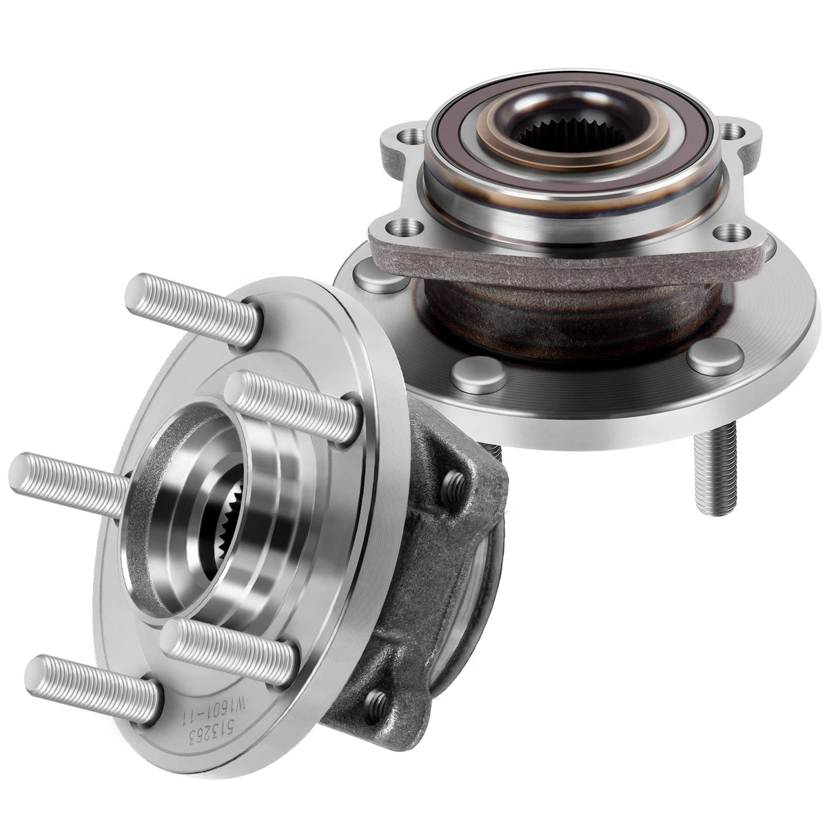 ECCPP 2 Pcak New Complete Front Wheel Hub Bearing Assembly for D odge Avenger Caliber C hrysler Sebring 2008 2009 2010 2011 2012