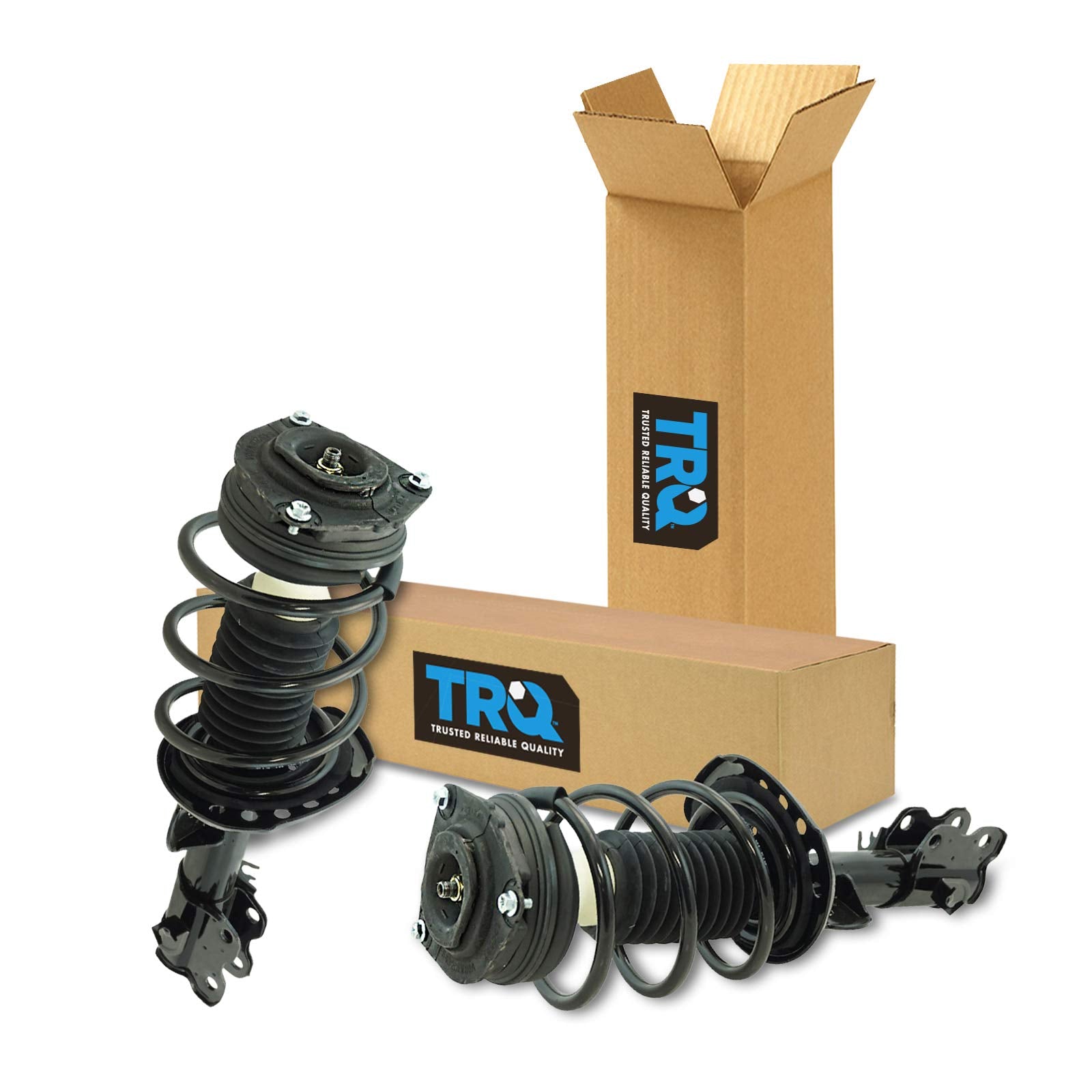 Trq Front Strut & Coil Spring Assembly Set Driver & Passenger Sides Compatible With 13-19 Nissan Sentra