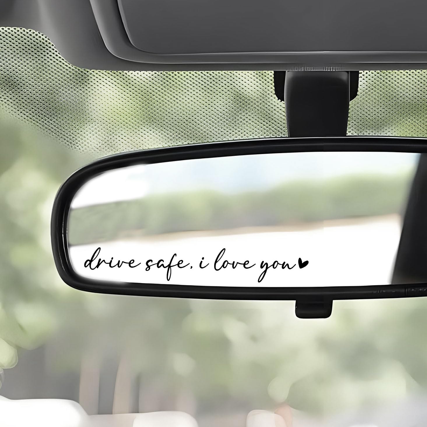 2 X I Love You Drive Safe Mirror Decal, Rearview Mirror Car Decals For Women, Vinyl Decal, Gift For Her, Car Mirror Decal, Gift
