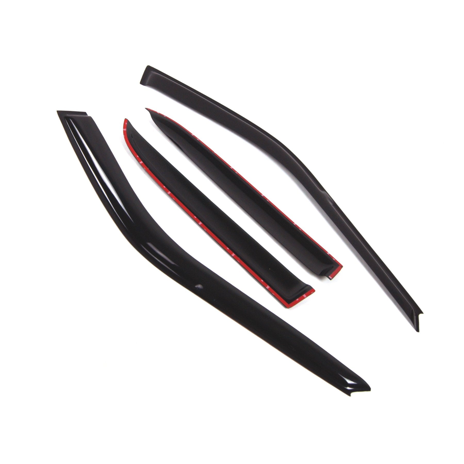 Tuningpros Outside Mount Window Vent Visors Rain Guards Compatible With Honda Accord Sedan 1990-1993 | Side Window Wind Deflecto