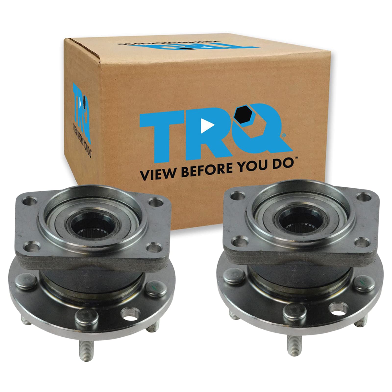 Trq Rear Wheel Hub Bearings Assembly Set Compatible With 2002-2008 Jaguar X-Type