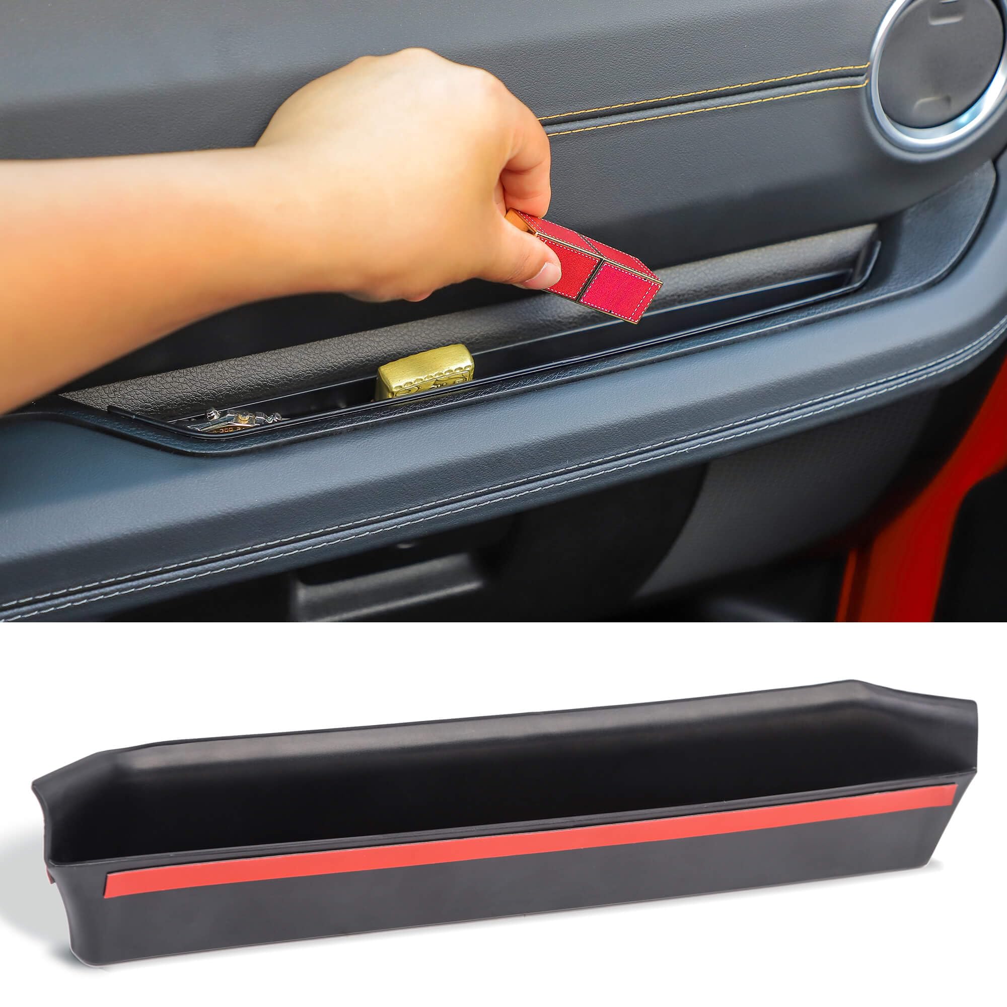 Savadicar Grab Bar Tray Compatible With 2024 2025 Jeep Wrangler (Jl) & Jeep Gladiator (Jt), Passenger Side Grabtray Storage Orga