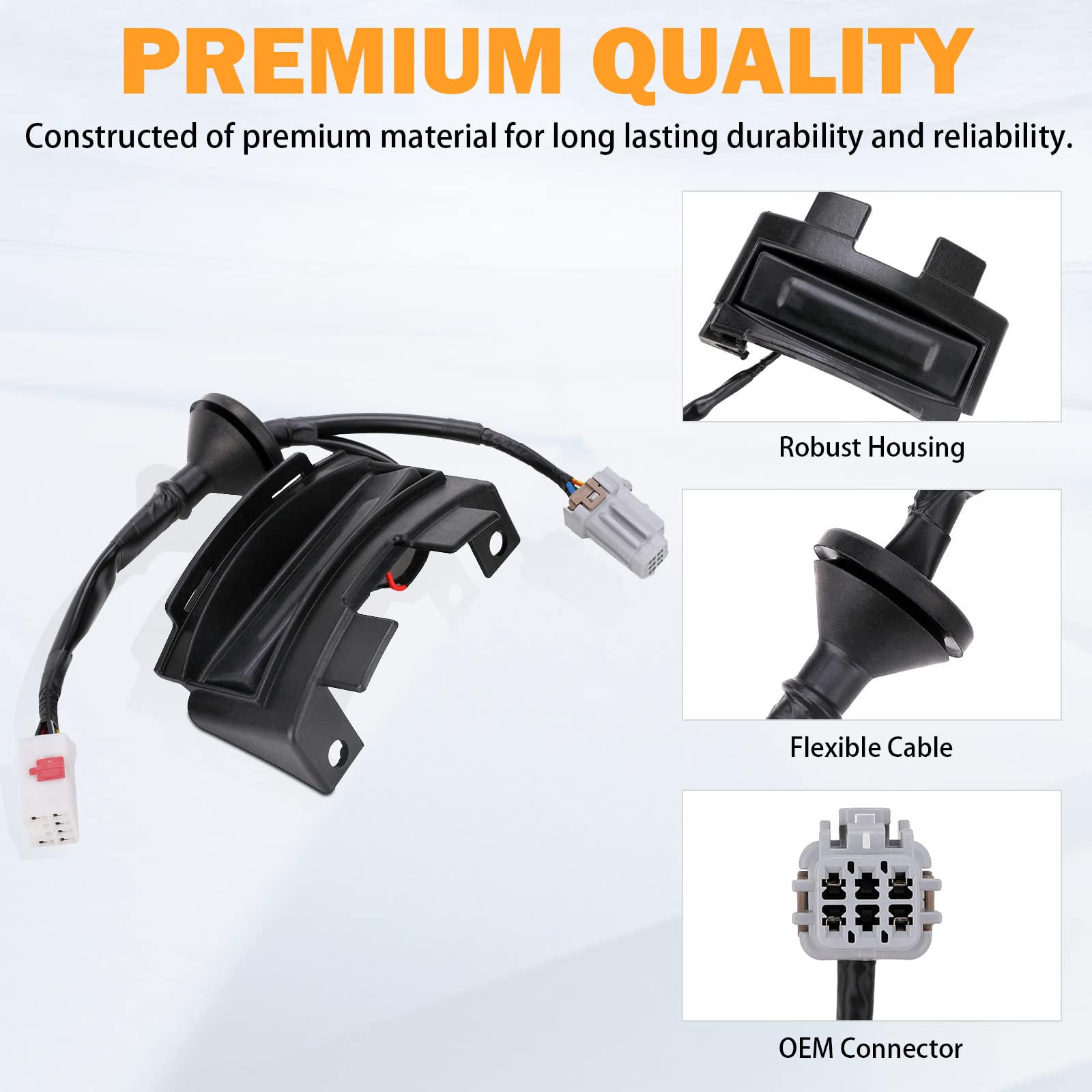 Veloster Trunk Button For 2012-2017 Hyundai Veloster Rear Hatch Lock Release Switch Trunk Latch Button Replace # 81260-2V010, 81