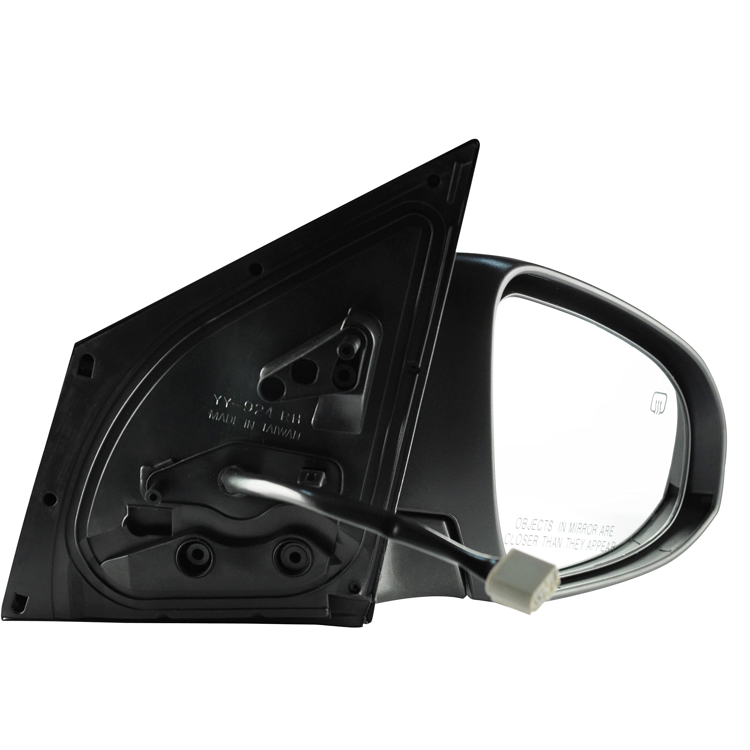 Dependable Direct Passenger Side Unpainted Heated Power Operated With Signal Side View Mirror for 2014-2017 Toyota Corolla - Parts Link #: TO1321295