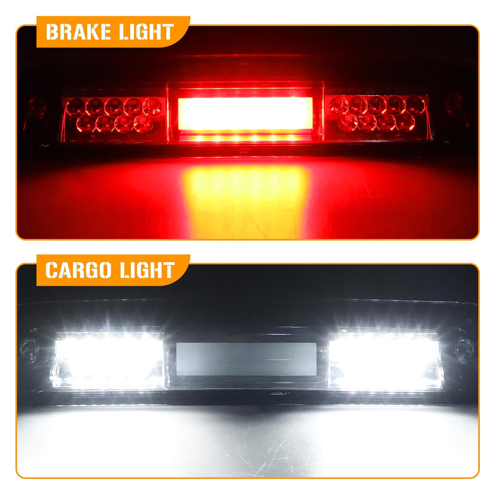 Led Third Brake Light Fits For Dodge Ram 1500 2009-2017, For Dodge Ram 2500 3500 2010-2017, High Mount Stop Light Center Mount B