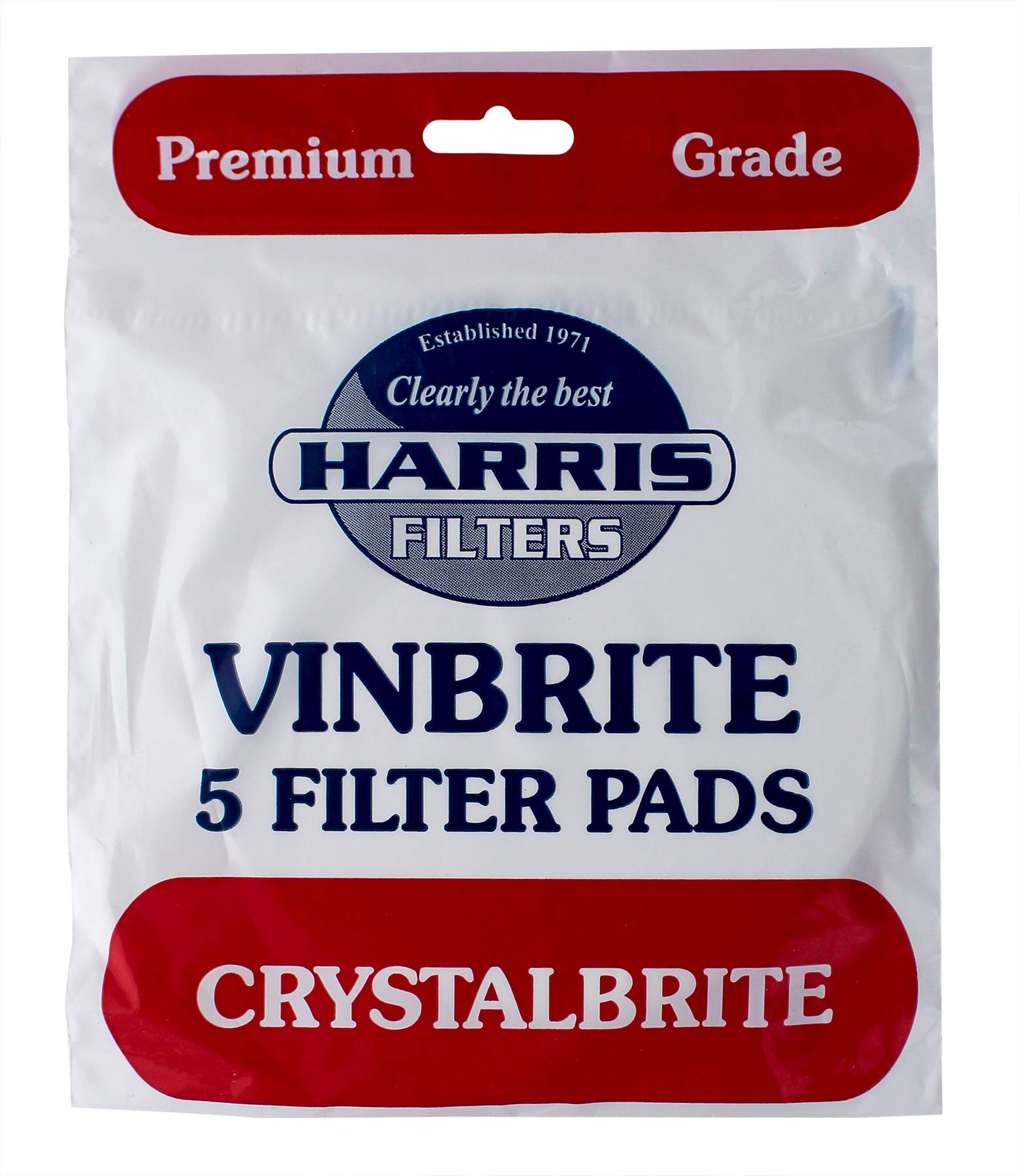 Crystalbrite Filter Pads 5-Pack, Use With Vinbrite Mk3 Filter Kit