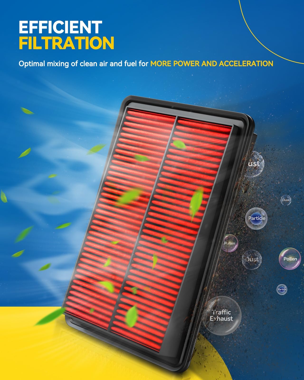 Philtop Upgraded Engine Air Filter Ca9997 Replacement For Subaru Impreza (2008-2016), Legacy (2005-2019), Outback (2005-2019), W