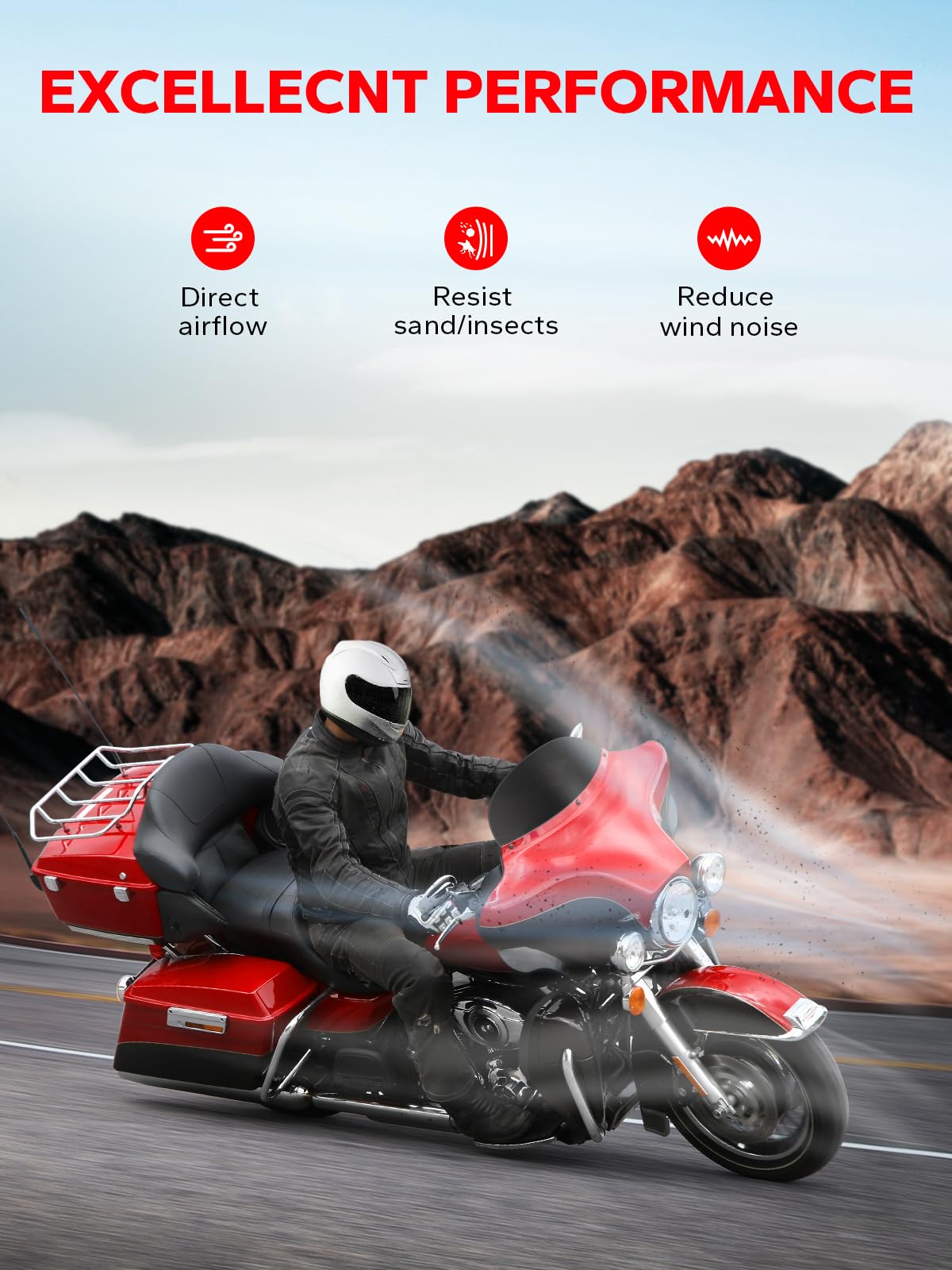 Black 8' Windshield Windscreen Compatible For Harley Touring Street Glide Electra Flht 1996-2013