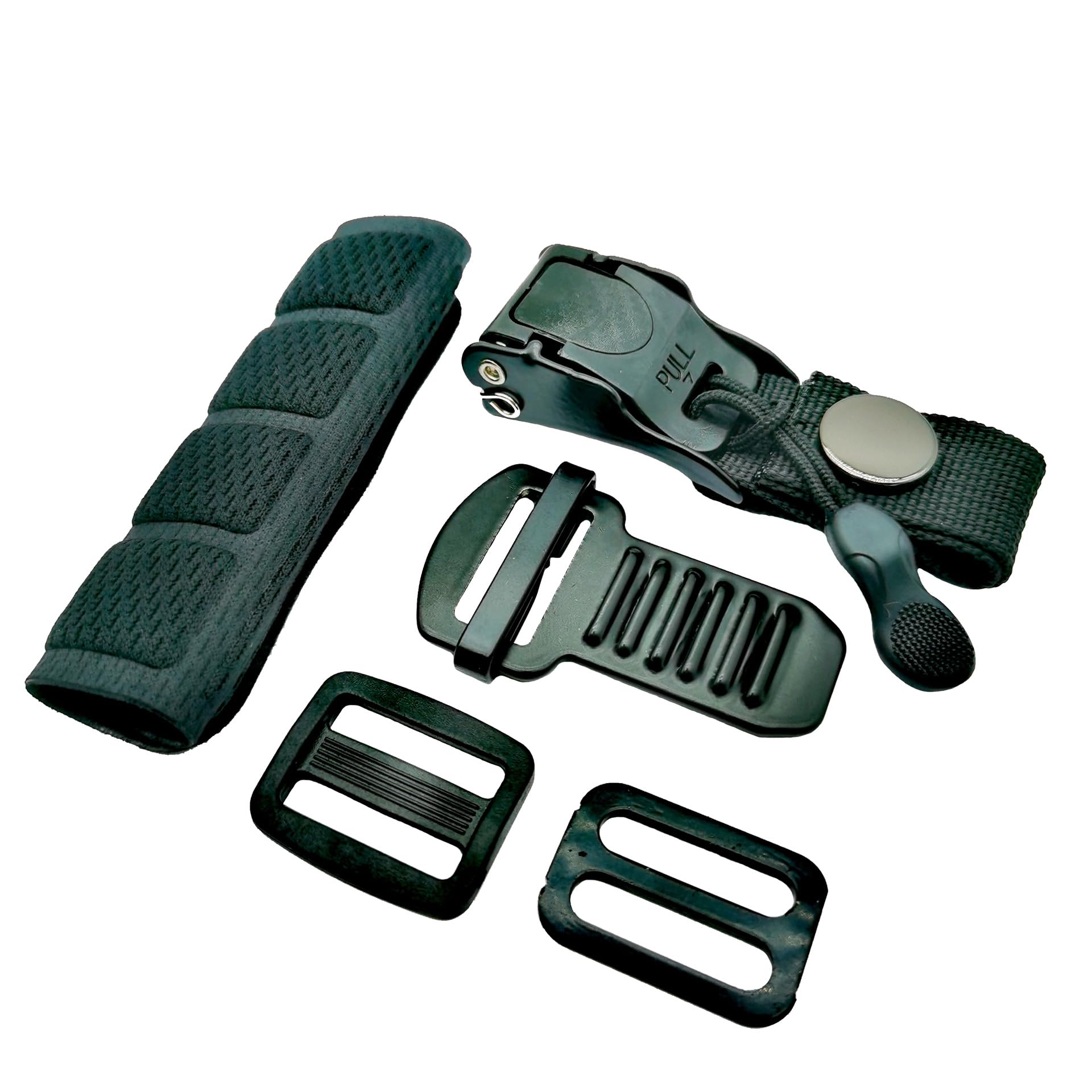 Zyrelynx Helmet Quick Release Buckle Kit Ratcheted Helmet Chin Strap Adapter - Replacement Kit Compatible With Classic D-Rings H