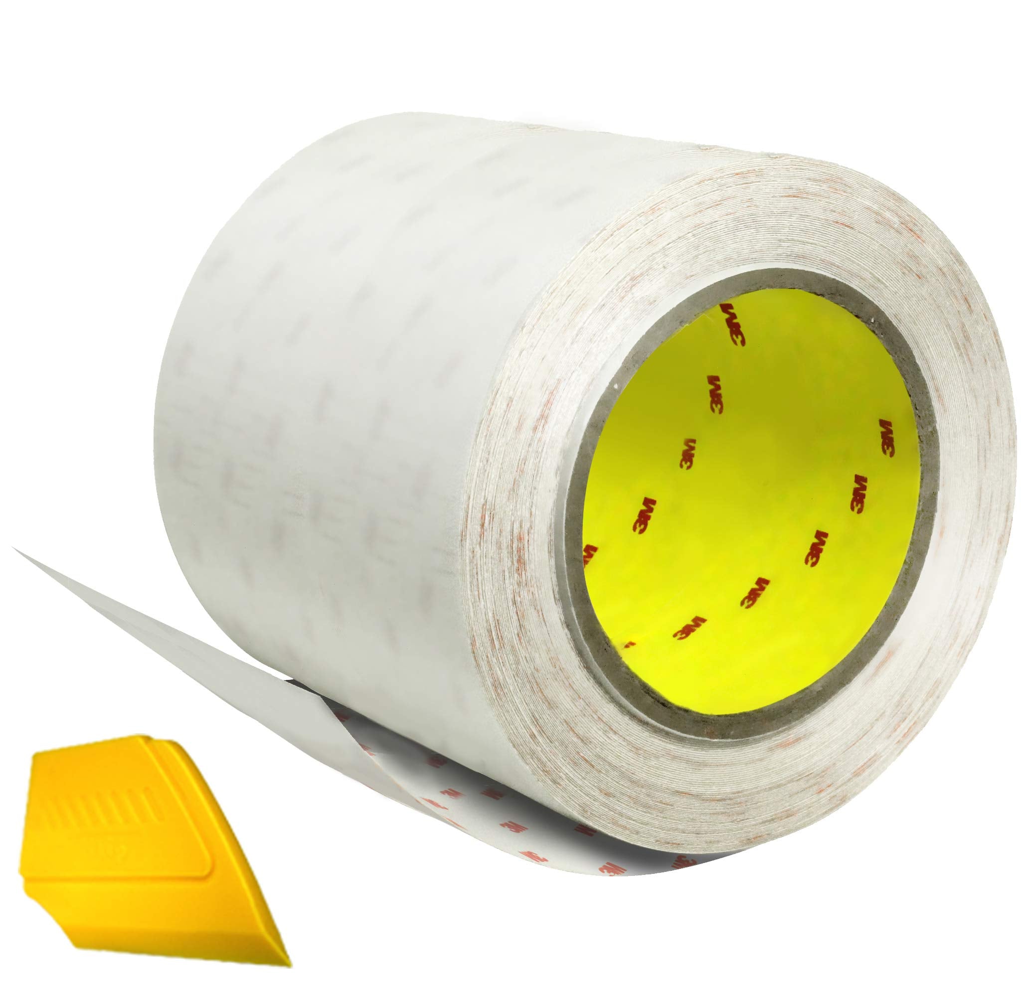 Vvivid 3M Clear Vinyl Paint Protection Film 6 Inch By 120 Inch Roll W/Yellow Detailer Squeegee