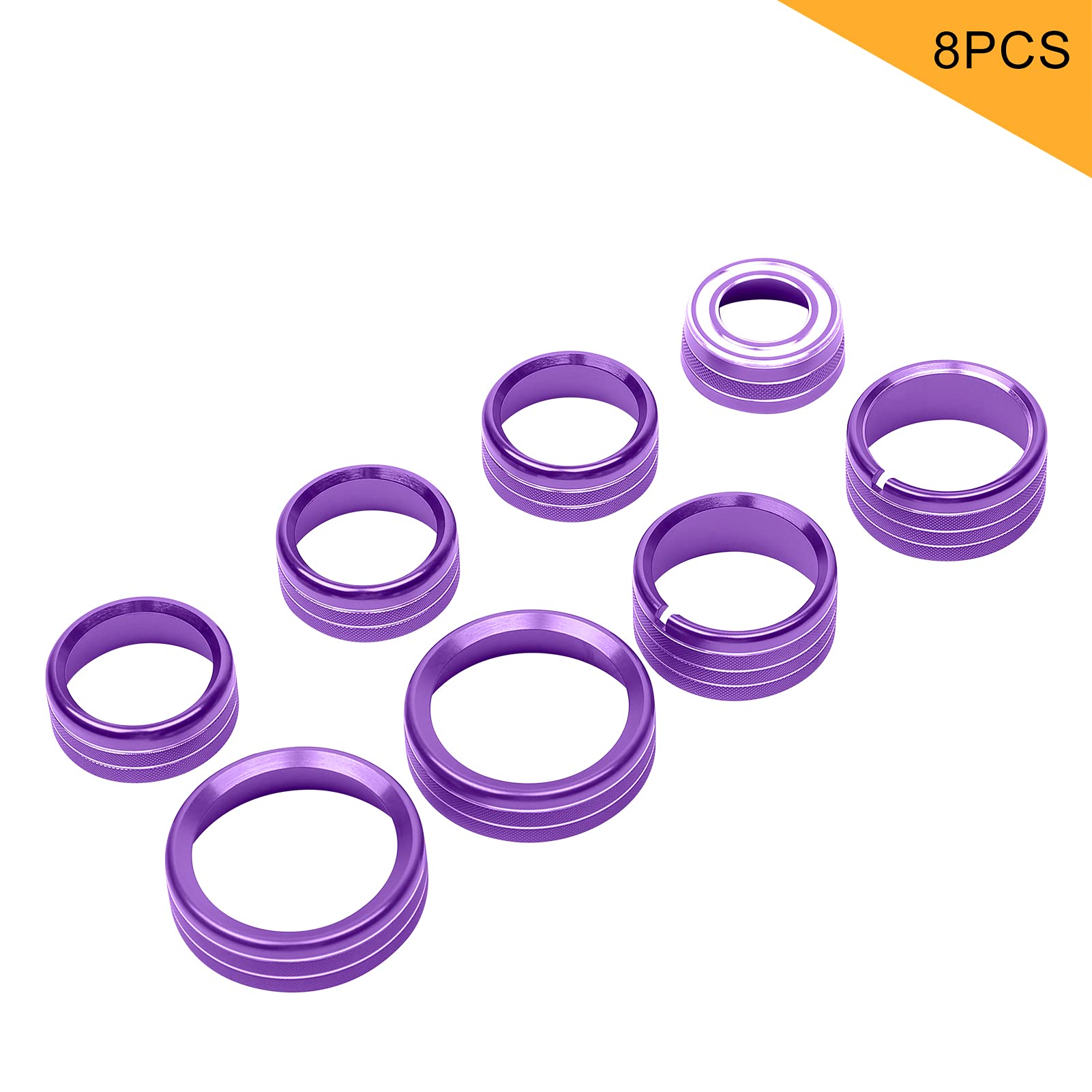 Jecar Center Console Switch Button Trim Air Conditioner Control Knob Cover For Chevy Silverado & Gmc Sierra 2014-2018, Purple