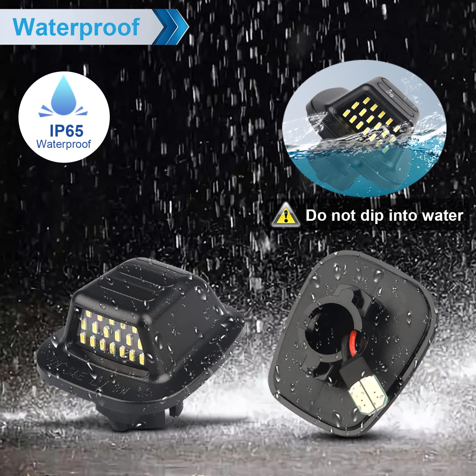 Mbuydiy Led License Plate Light Lamp With Red Oled Neon Tube Compatible With Chevy K1500 C1500 1988-1999, Silverado Sierra 1988-