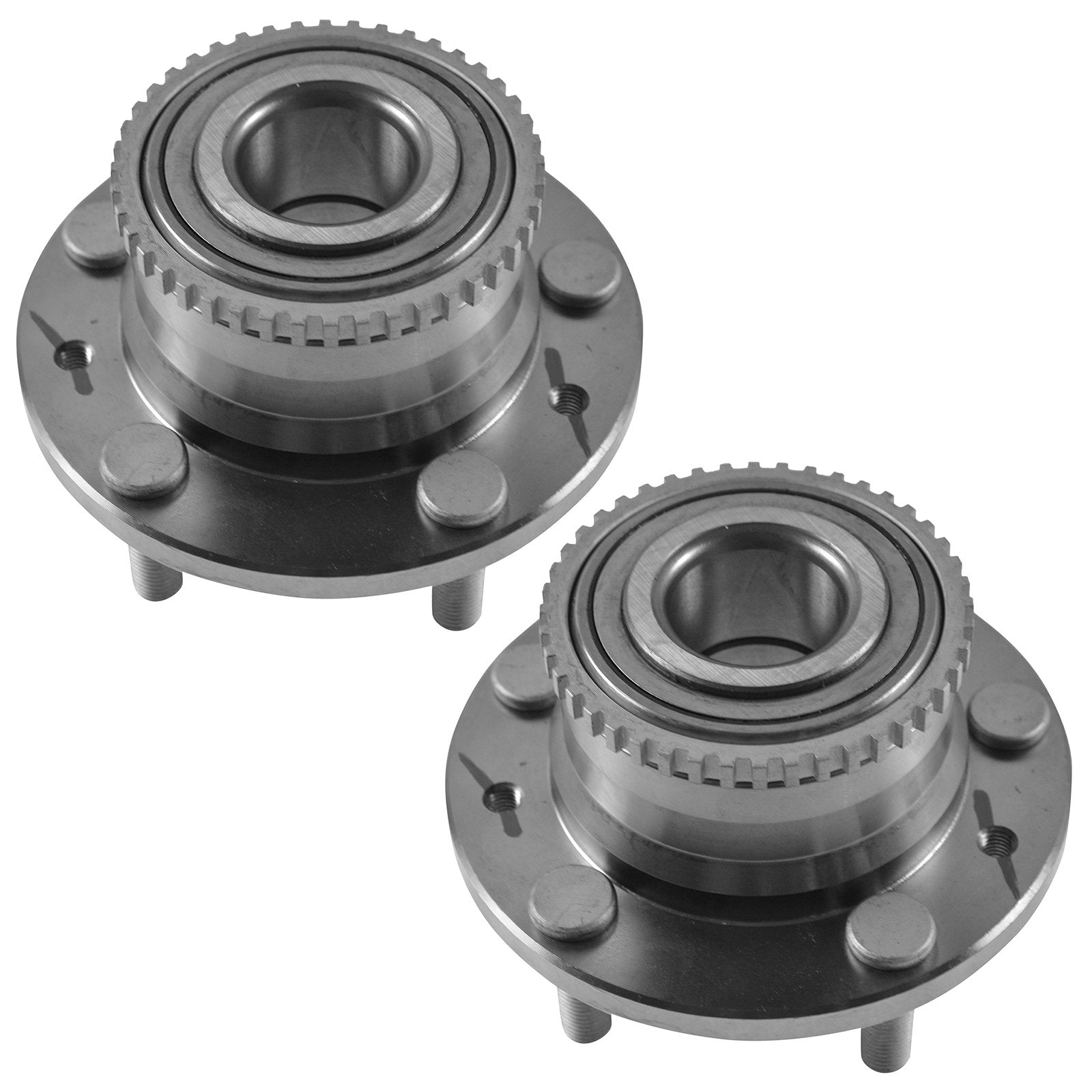 Trq Front Rear Wheel Hub Bearings Assembly Set Compatible With 1992-1995 Mazda 929 2001-2002 Millenia 1989-2006 Mpv 2001-2003 Pr