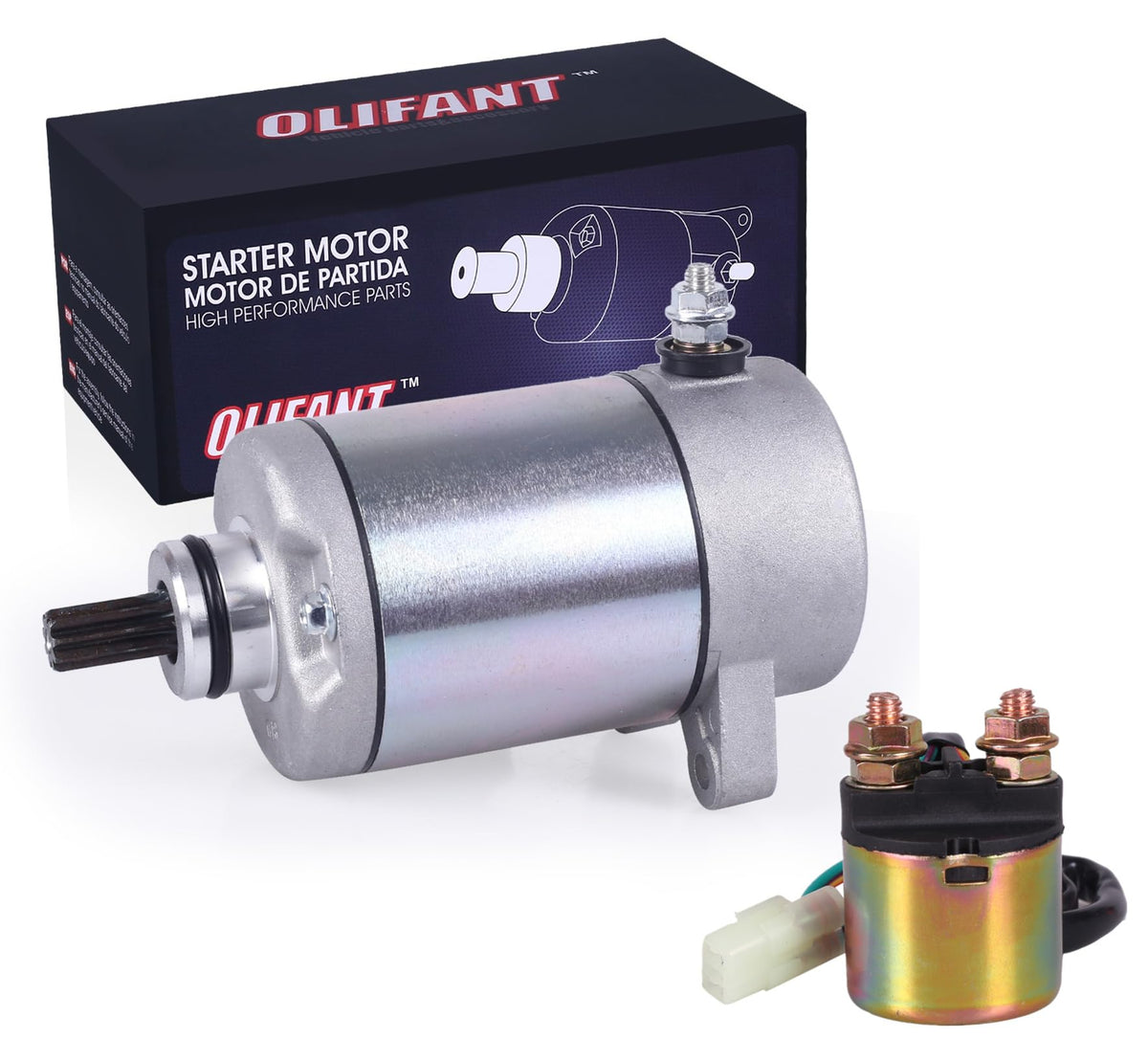Starter & Relay For Honda Rancher 400 Trx400Fa Trx400Fga Trx 400 2004-2007 At 31200-Hn7-003 Olifant