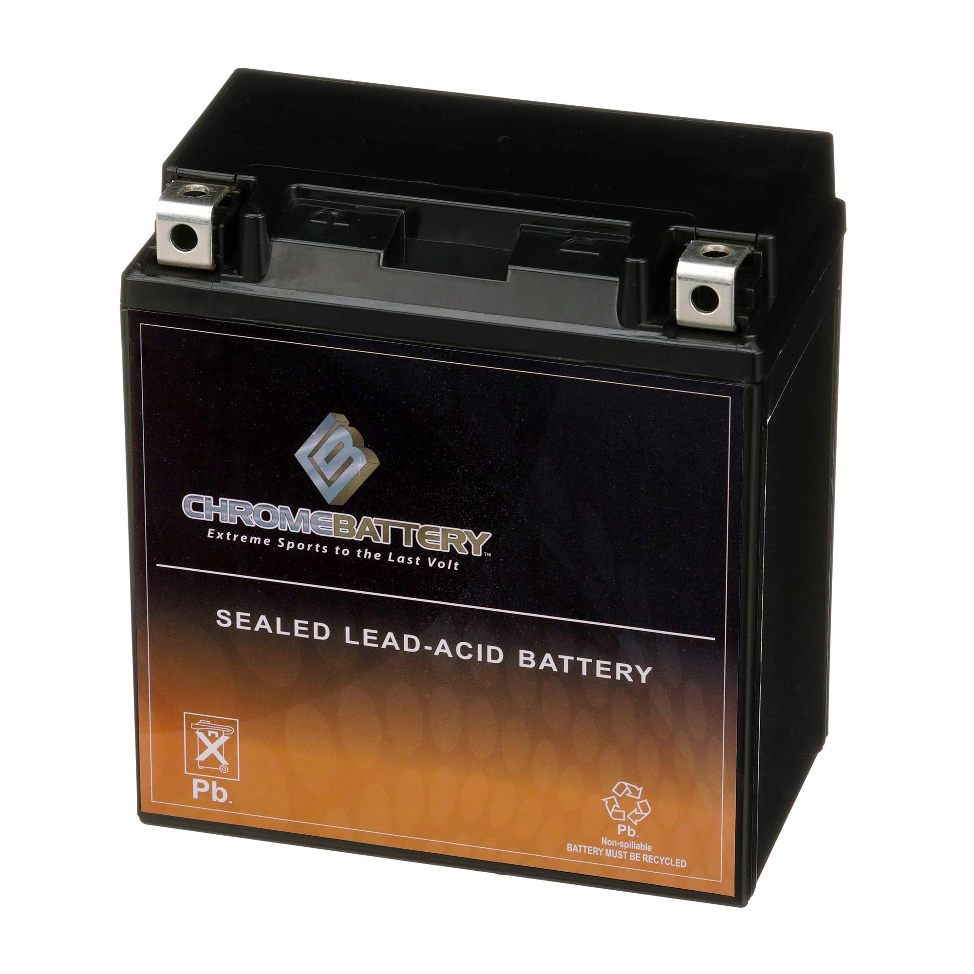 Cb Chromebattery 20Ch-Bs Maintenance-Free 12V 20Ah Battery Replacement For Atv, Motorcycle, Jet Skis, Scooter, Utv, And More - N