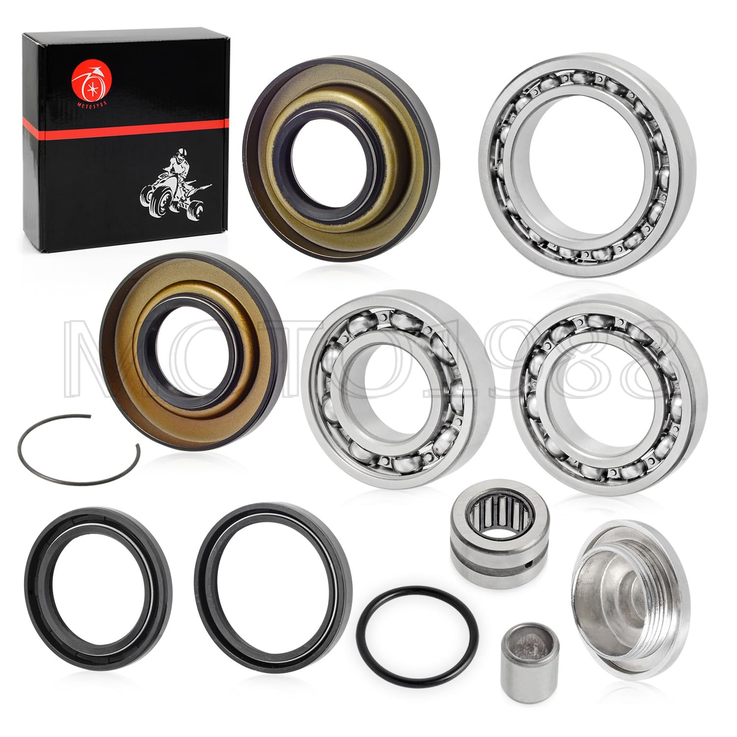 Rear Differential Bearing And Seal Kit For Honda Rancher 350 Trx350 Te/Tm/Fe/Fm Es S Rancher 420 Trx420Fa Fga 2000-2007