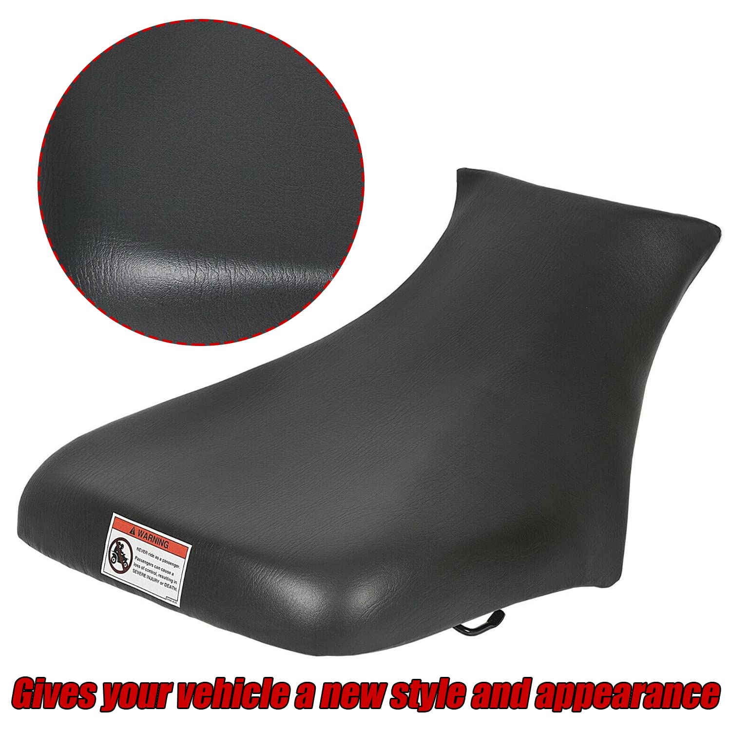 Ecotric Atv Complete Seat Compatible With 2005-2011 Honda Foreman 500 Trx500 2005-2014 Honda Foreman Rubicon 500 Trx 500 Black
