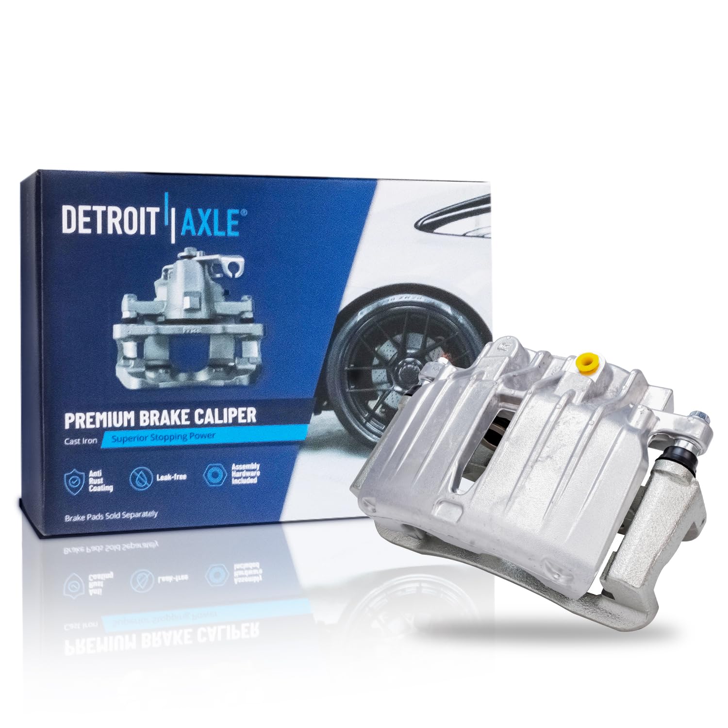 Detroit Axle - Rear Right Brake Caliper for Chevy GMC Silverado Sierra 1500, Disc Brake Caliper w/Bracket Tahoe Yukon Suburban Y