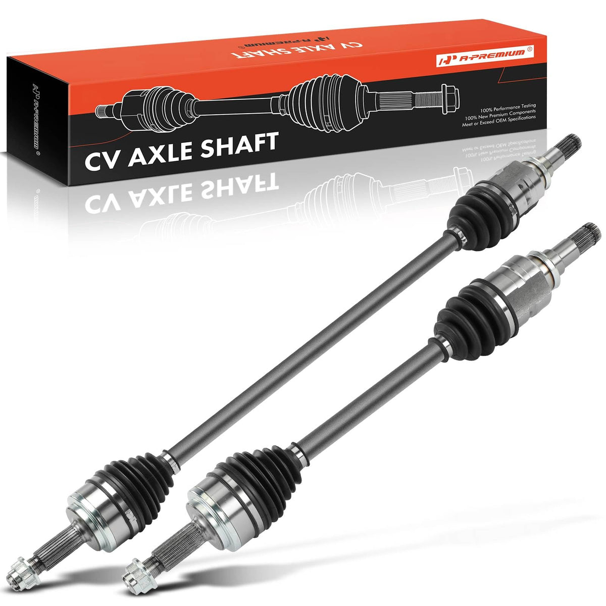 A-Premium Pair (2) Front CV Axle Shaft Assembly Compatible with Toyota Corolla 2020-2021 1.8L, Driver & Passenger Side, Replace#