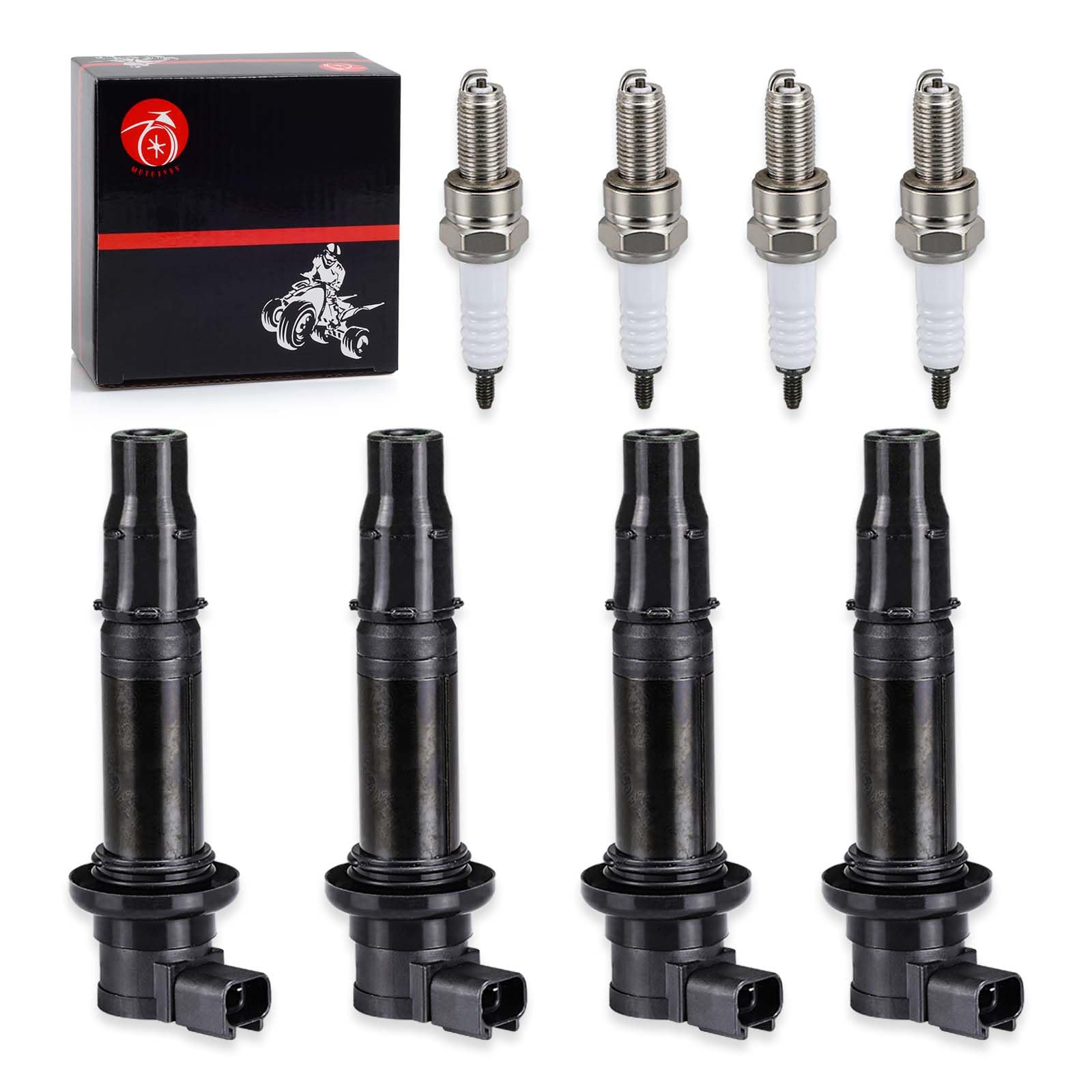 Ignition Coil & Spark Plug For Yamaha YZF-R1 2002-2006 YZF-R6 2006-2007 FZ1 2006-2014 Vmax 1700 2009-2020 FZS1 2015