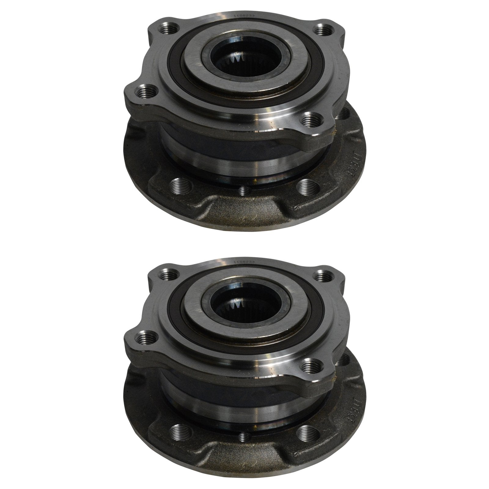 Trq Front Wheel Hub Bearings Assembly Set Compatible With 2007-2018 Bmw X5 2008-2018 X6