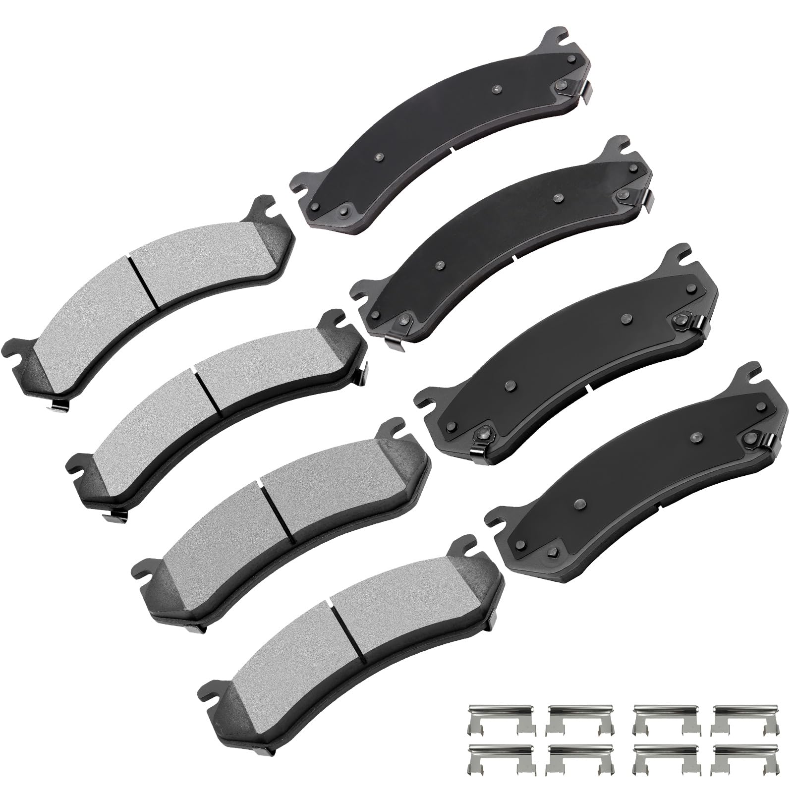 Cciyu D784 D785 Front & Rear Semi-Metallic Disc Brake Pads Kit For Chevrolet Astro Silverado 1500 Silverado 1500 Hd For Gmc Safa