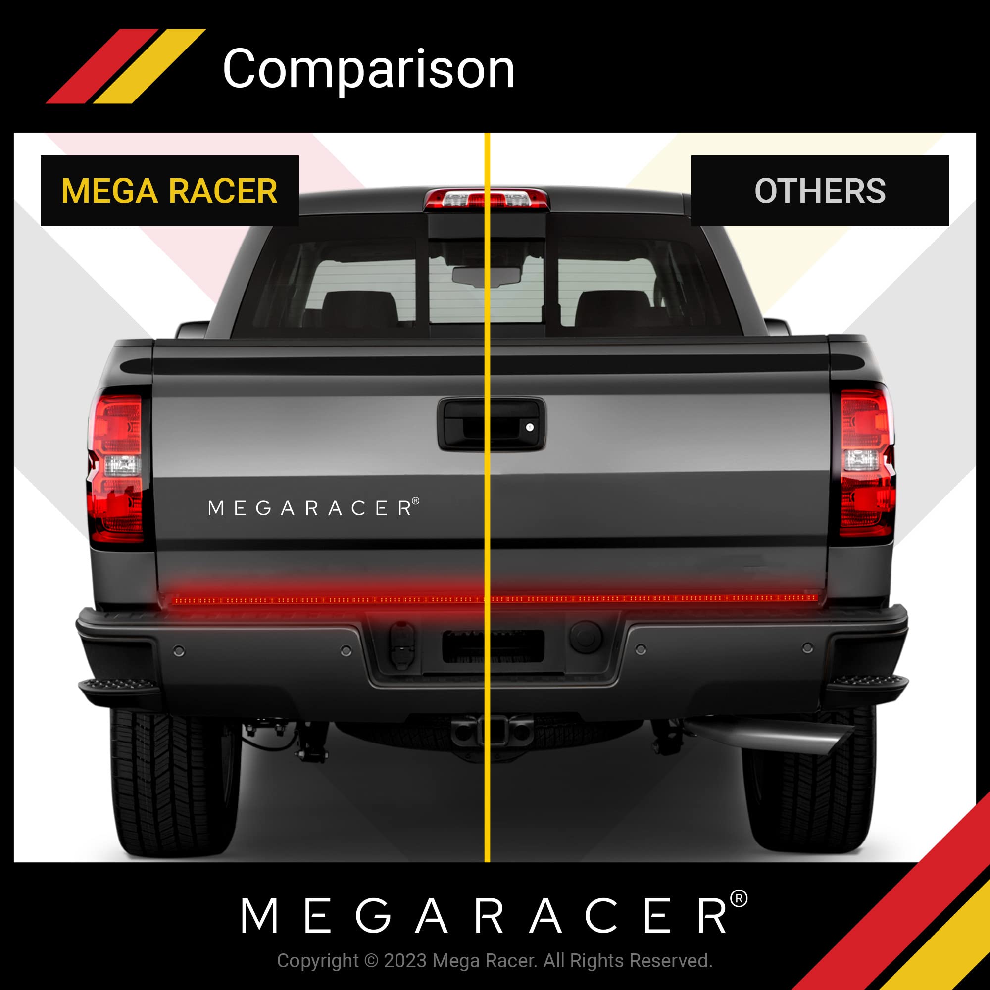 Truck Tailgate Light Bar | 60 Inch Double Row | Led Brake Light Strip | Truck Light Bar | Under Tail Gate Led Light Strip