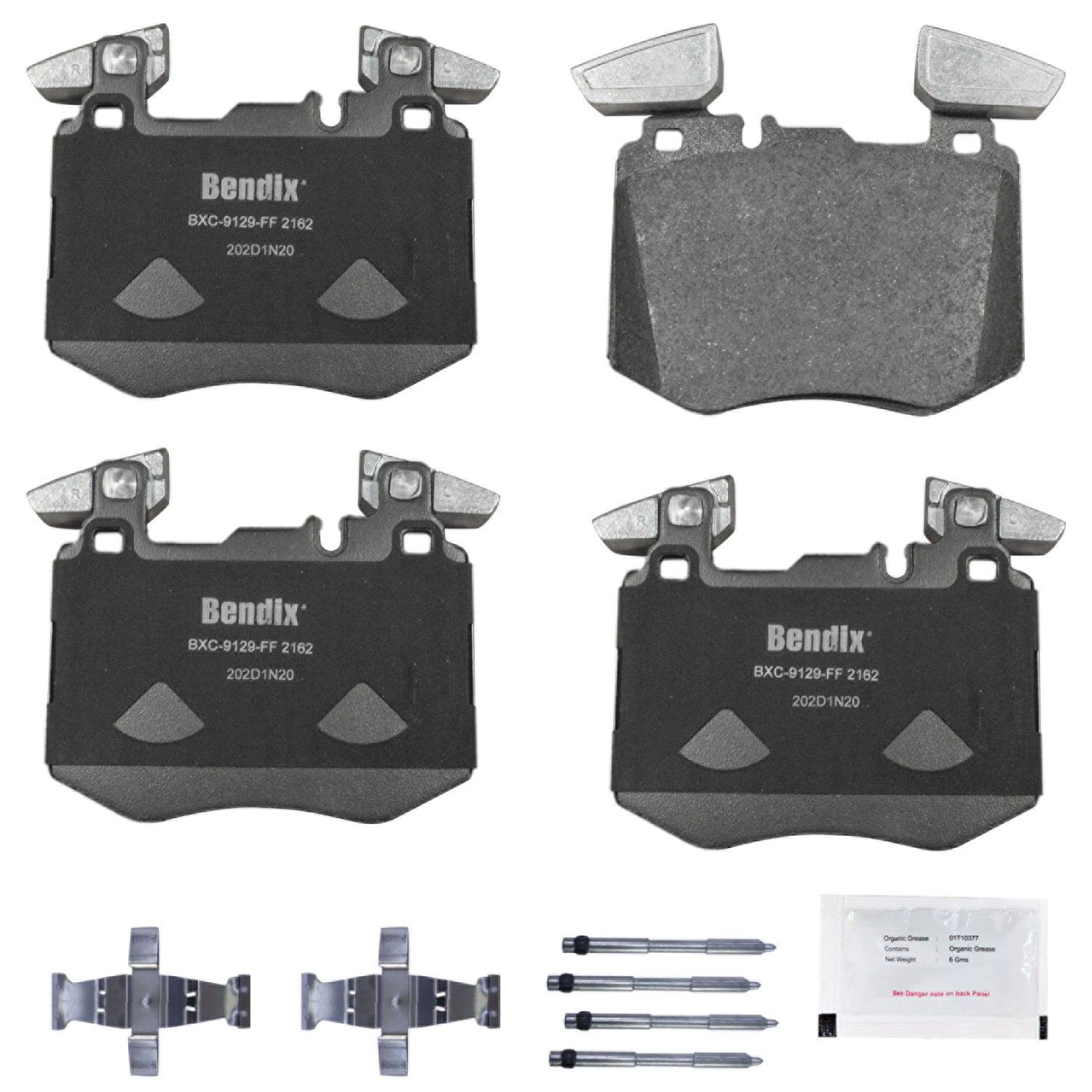 Bendix Priority1 Cfc2162 Ceramic Front Brake Pads For Mercedes-Benz Glc250 2018-2017, Glc300 2021-2019