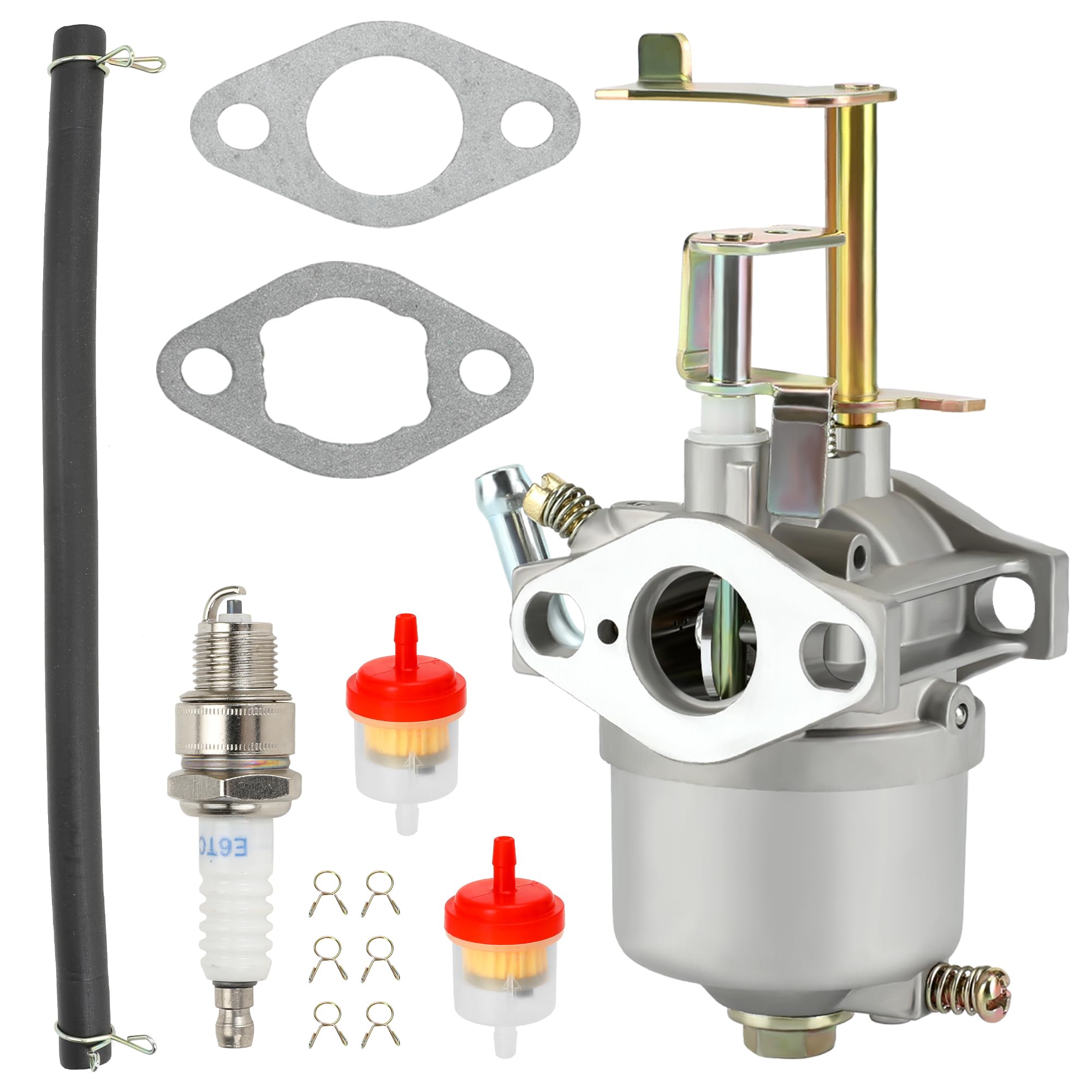 Yoxufa Performance Carburetor Kit For Predator 79Cc 97Cc 100Cc Engine Coleman Ct100U Cc100X Sk100 Mini Bike Go Kart Powermate Edger 152F 154F 156F Sportsman Gen1100 Gen2000 Generator Pump Water Parts