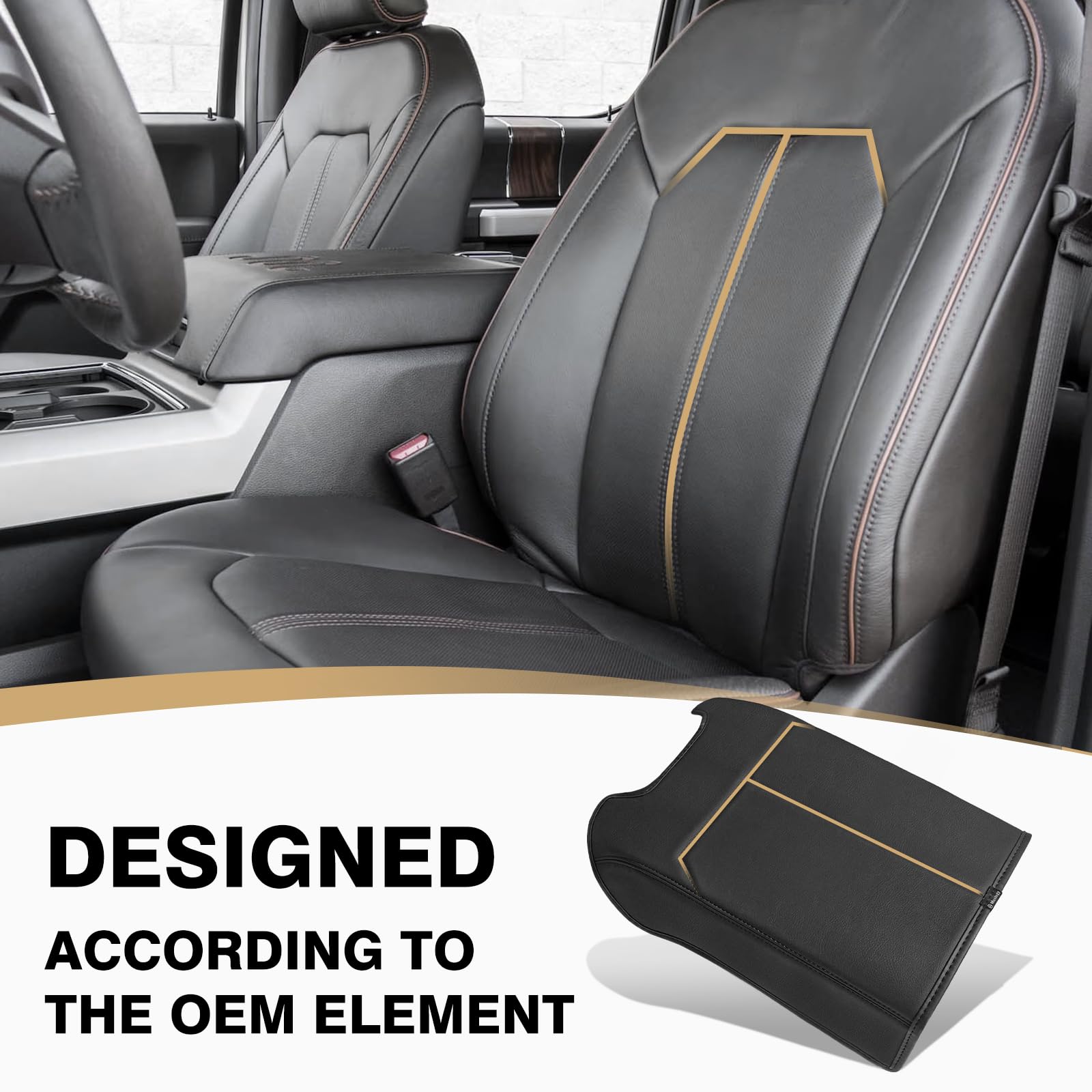 Muslogy Center Console Armrest Cover Compatible With Ford F250 F350 F450 2017-2022 Super Duty Comfort Armrest Pad Arm Rest Cushi