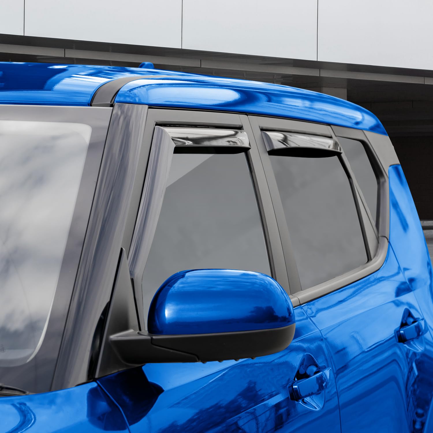 Goodyear Shatterproof In-Channel Window Deflectors For Kia Soul 2020-2025, Rain Guards, Window Visors For Cars, Vent Deflector,