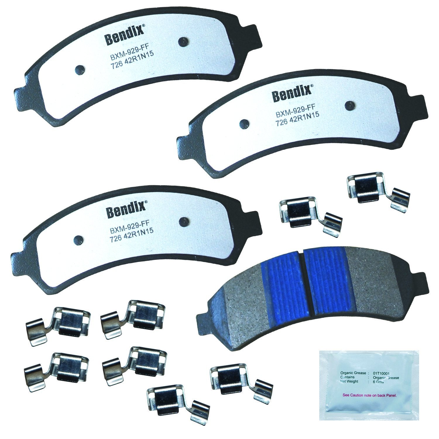 Bendix Fleet Metlok Mkd726Fm Semi-Metallic Front Brake Pads For Chevrolet Blazer 2005-1997, S10 2004-1998, Gmc Jimmy 2005-1997,