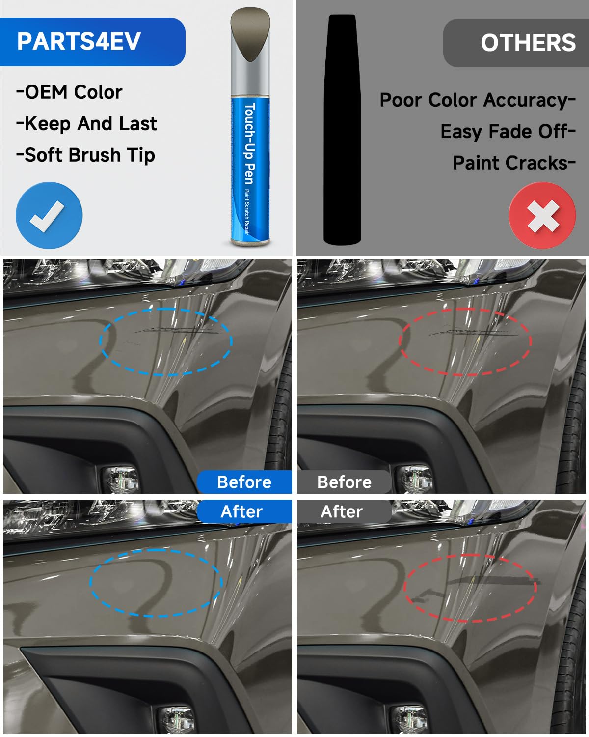 Touch Up Paint Compatible with Honda Exact Match Touch Up Paint Car Scratch Repair (Basque Red Pearl(R-548P))