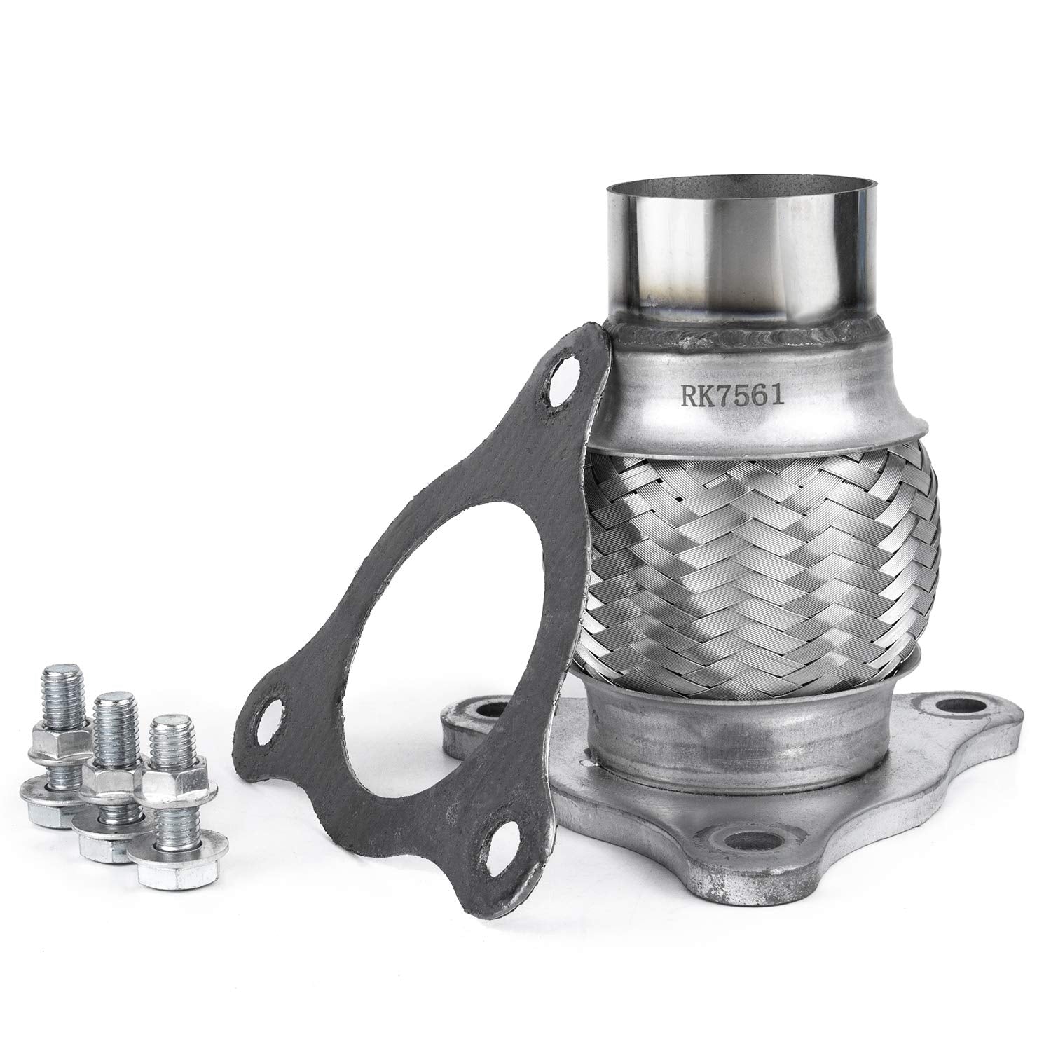 Rp Remarkable Power, Rk7517-2.5'' X 8''Heavy Duty Stainless Stain Exhaust Flex Pipe, 2 Pack