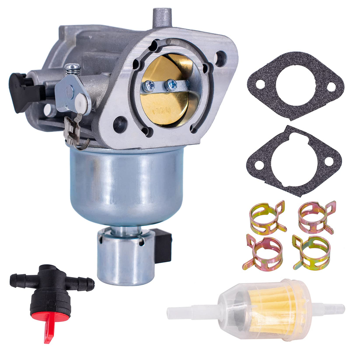 Carburetor Kit Fits for Kawasaki FR651V FS651V FR691V FS691V 23 HP Gravely ZT 42 XL Engines 15004-0828 15004-7062 15004-0986 Car