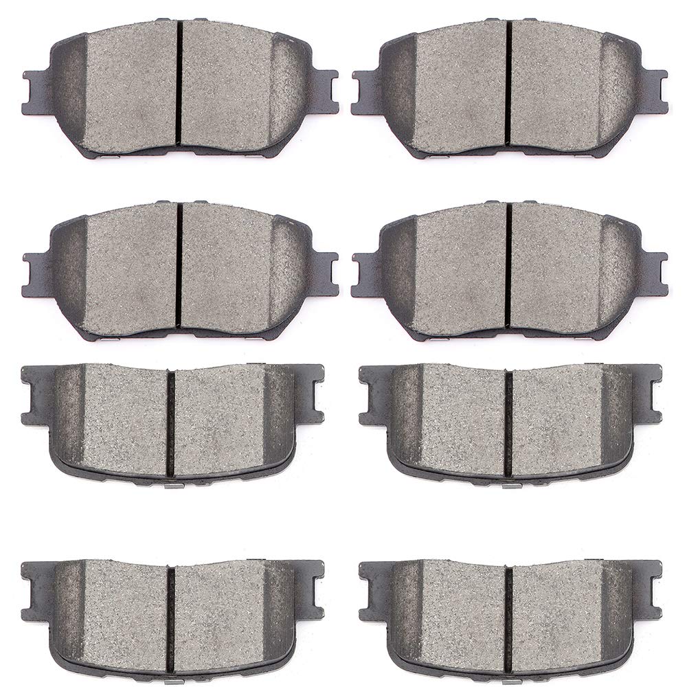 Ceramic Brake Pads Kits,SCITOO 8pcs Brakes Pads Set fit for 2002-2006 for Toyota Camry