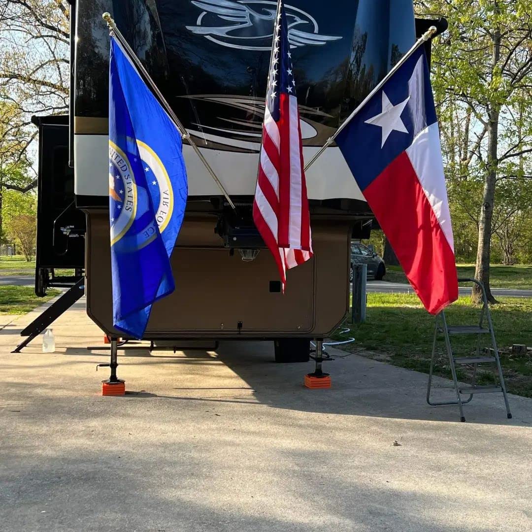 Magnetic Flag Holder (Triple) | RV Accessory | Multi- Purpose Holder