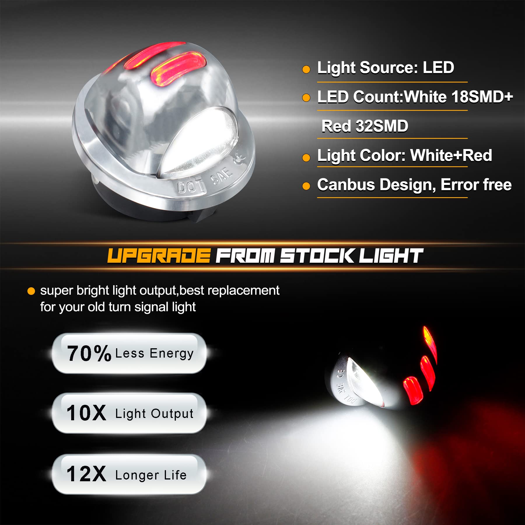 Ruxifey Chrome Led License Plate Lights Red Neon Tube Tag Light Compatible With Ford F150 F250 F350 F450 F550 Super Duty Lincoln