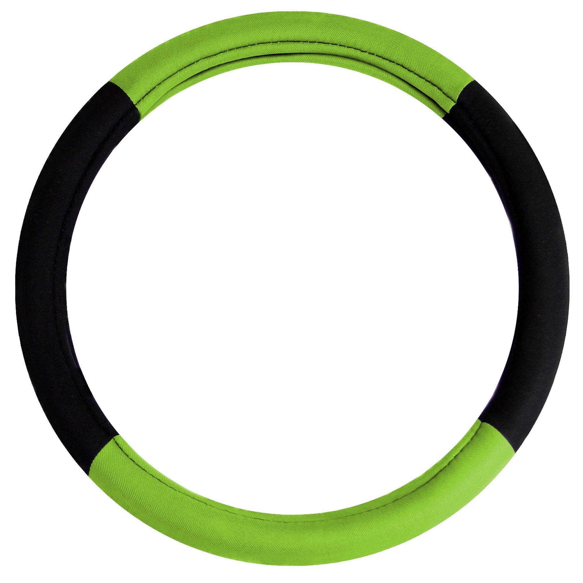 FH Group Green/Black Universal Fit Modernistic Seat Covers & Steering Wheel Cover Combo for Cars & SUVs