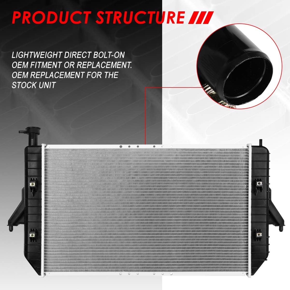 Auto Dynasty Radiator Compatible With 96-05 Chevy Gmc Astro Safari 4.3L At, Dpi 1786 Factory Style 1-Row Cooling Radiator, Alumi